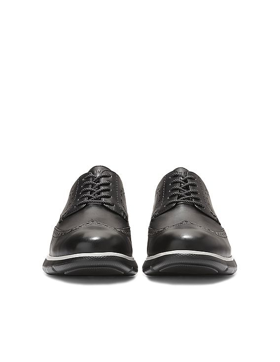 Buy Cole Haan Men Black Lace Up Zerogrand Omni Wingtip
