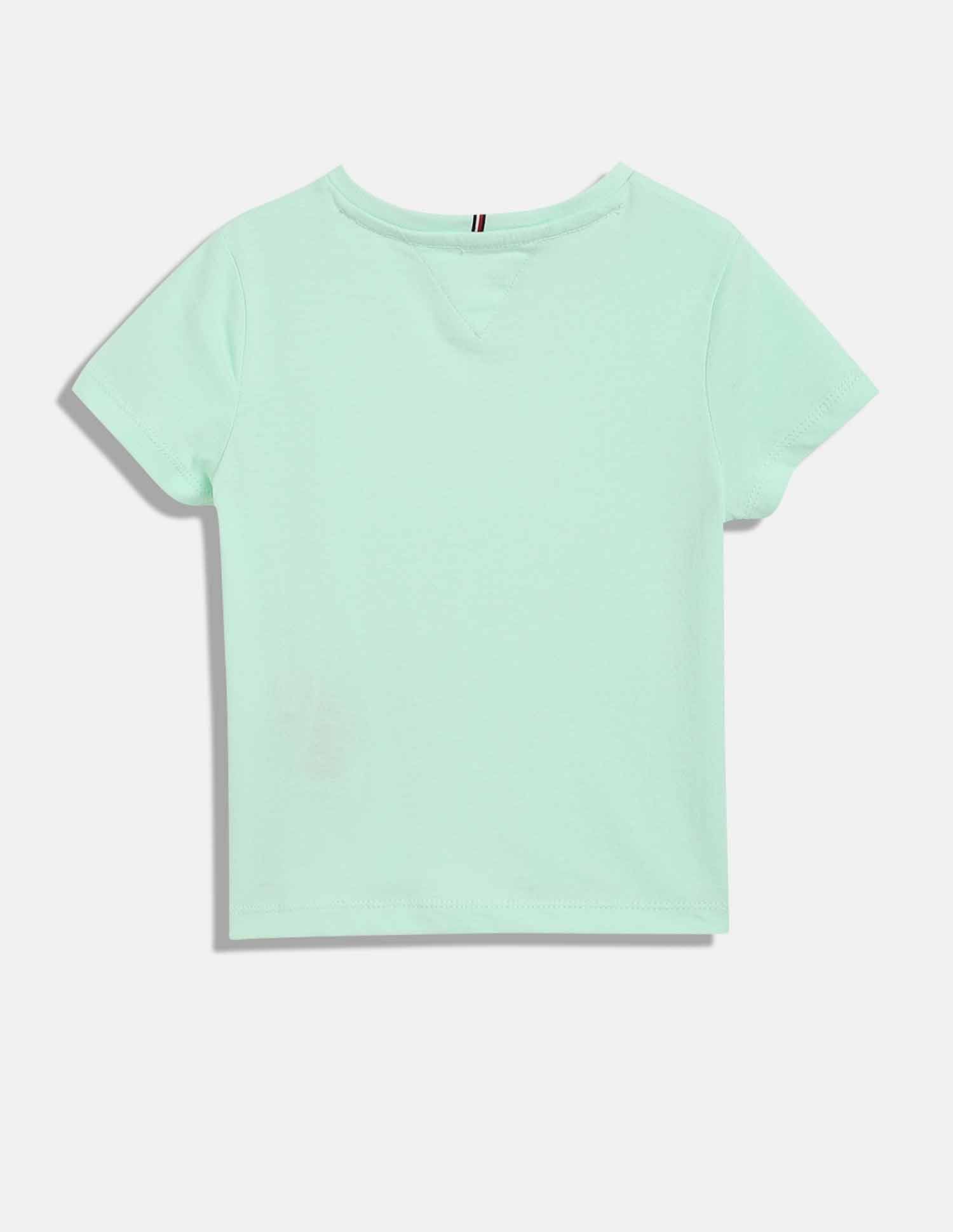 Tommy Hilfiger Kids Girls Logo Regular-Fit Cotton T-Shirt