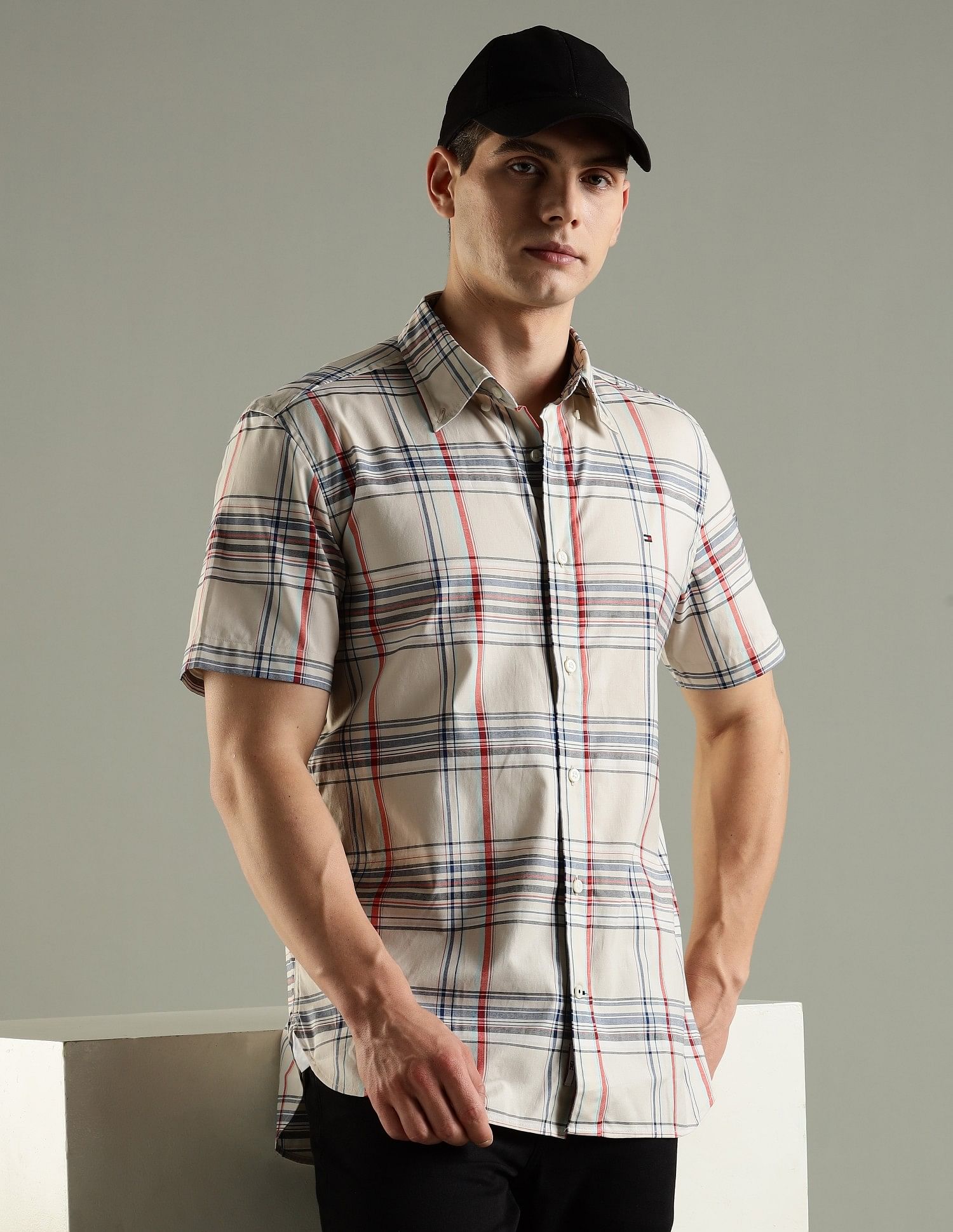Tommy Hilfiger Checks Regular Fit Cotton Shirt