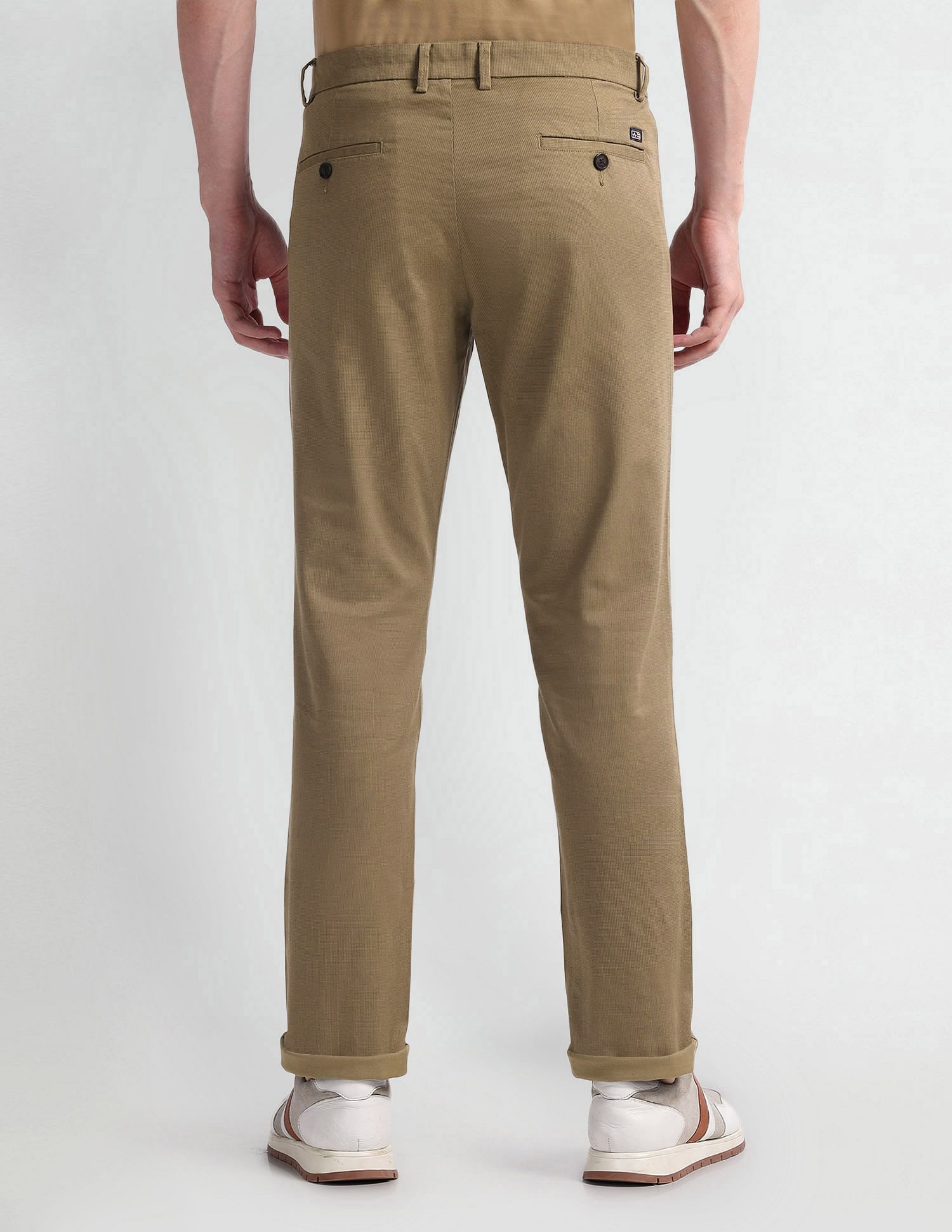Arrow Sport Printed Slim Fit Trousers