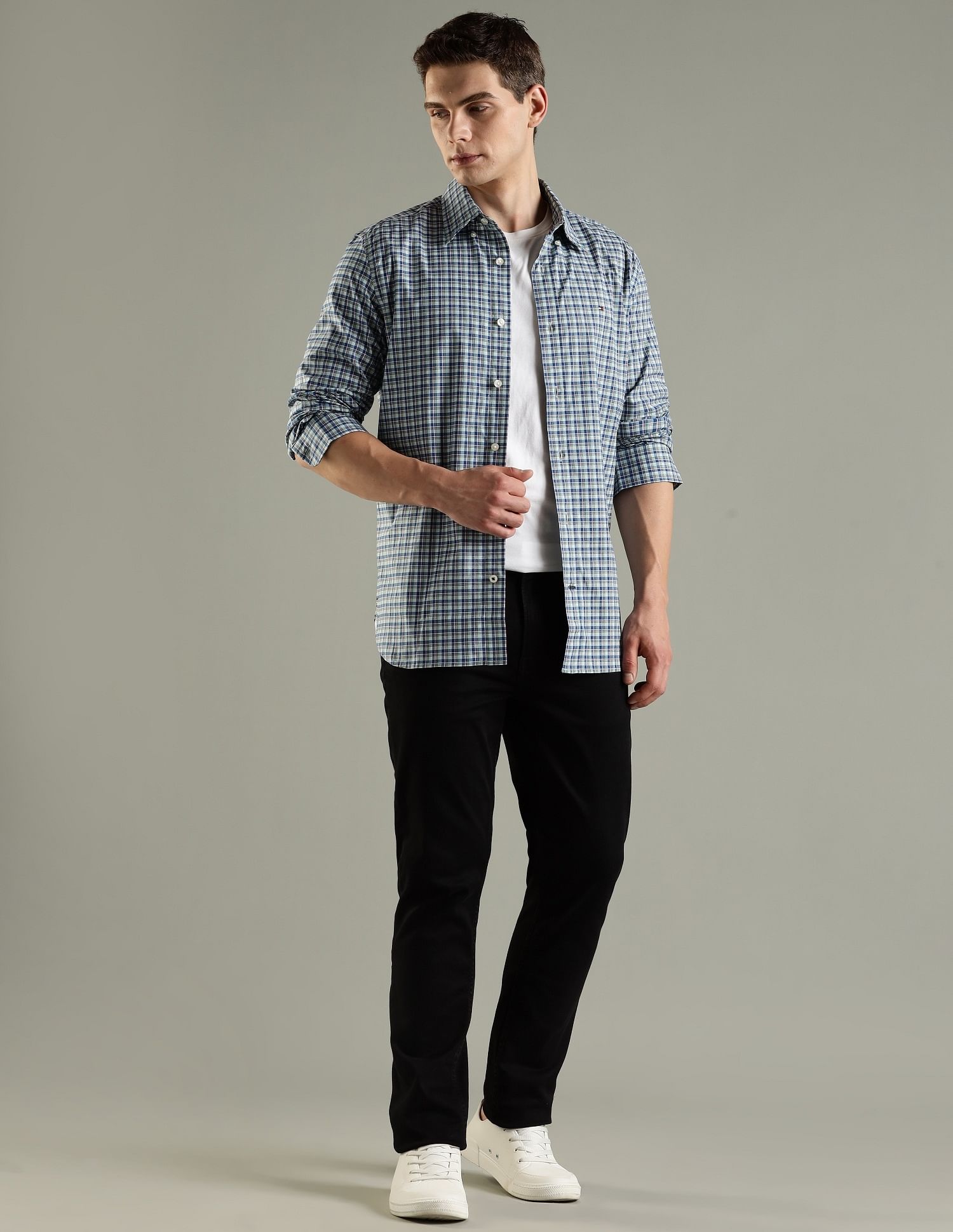 Tommy Hilfiger Checks Regular Fit Cotton Shirt