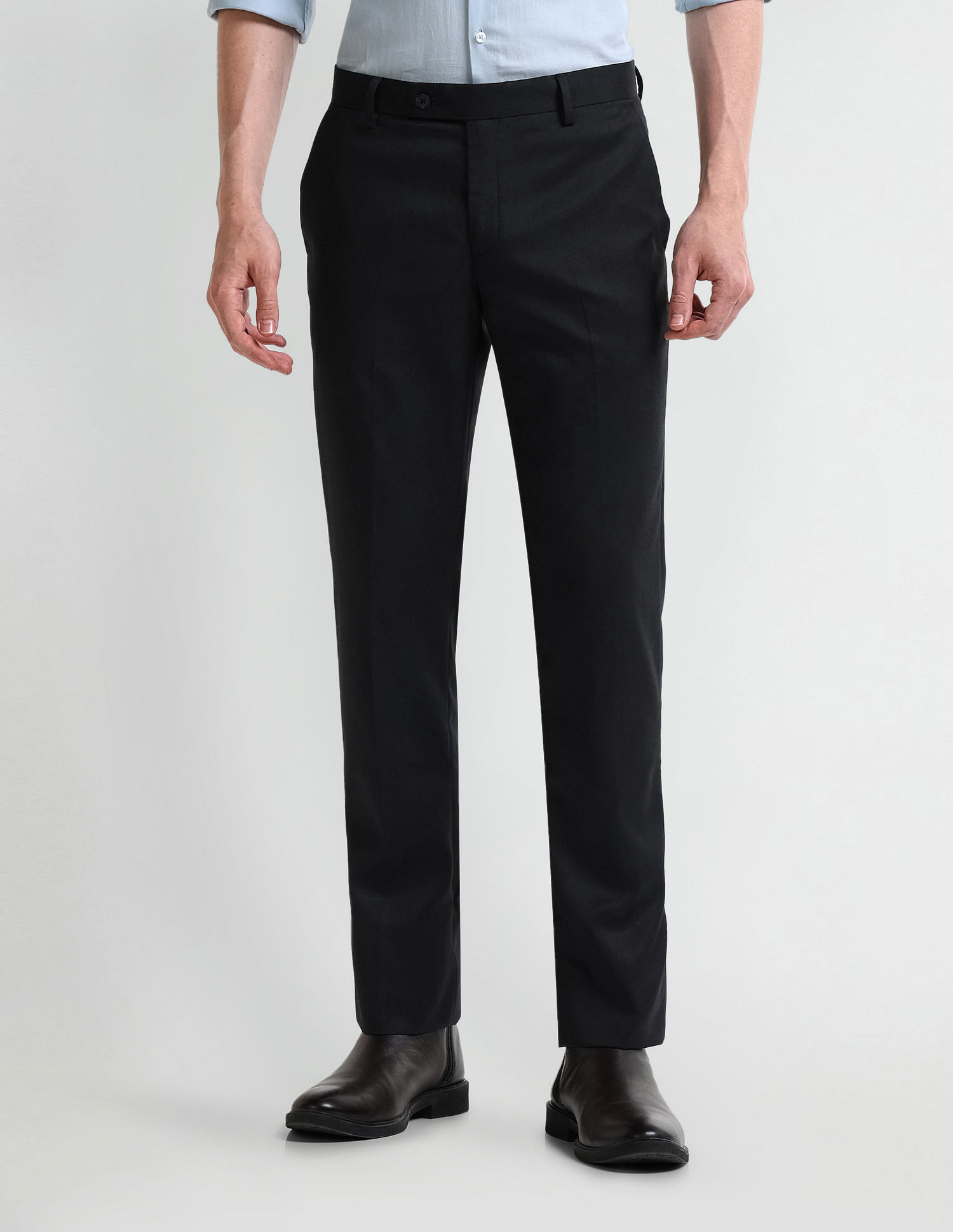 Arrow Mid Rise Tapered Fit Trousers