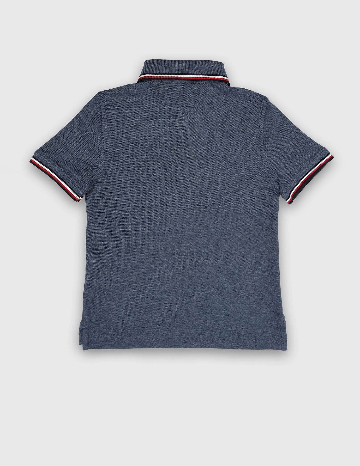 Tommy Hilfiger Kids Boys Solid Regular-Fit Cotton Polo Shirt