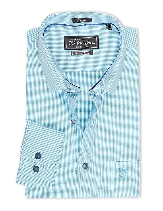 USPA Tailored Slim Fit Dobby Shirt