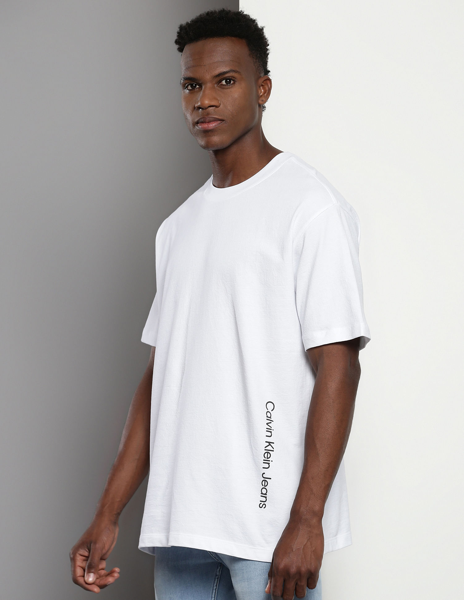 Calvin Klein Transitional Cotton Diffused Graphic T-Shirt