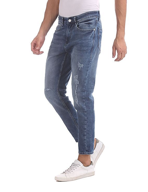 Flying Machine MJ Mankle Slim Fit Washed Jeans