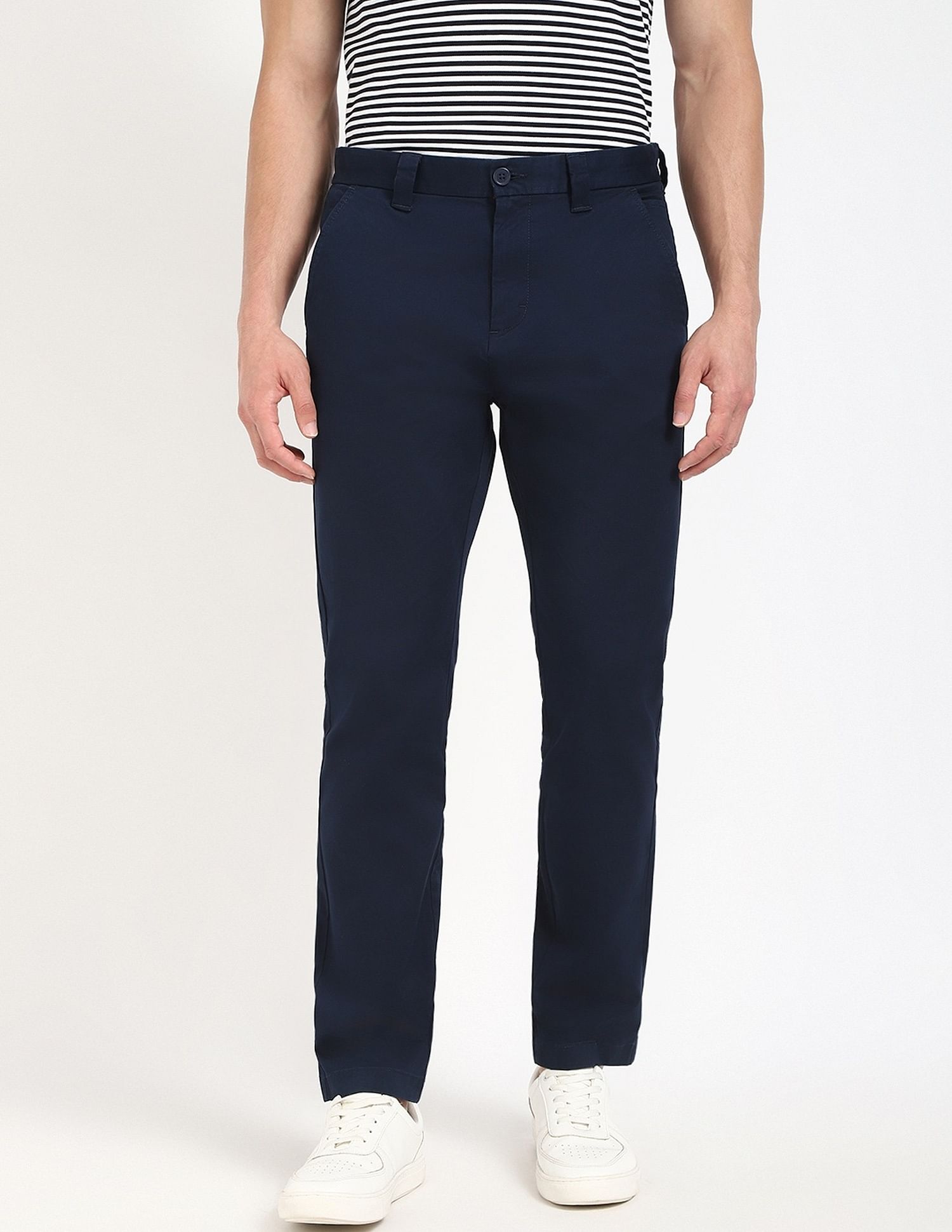 Tommy Hilfiger Solid Relaxed Fit Trouser