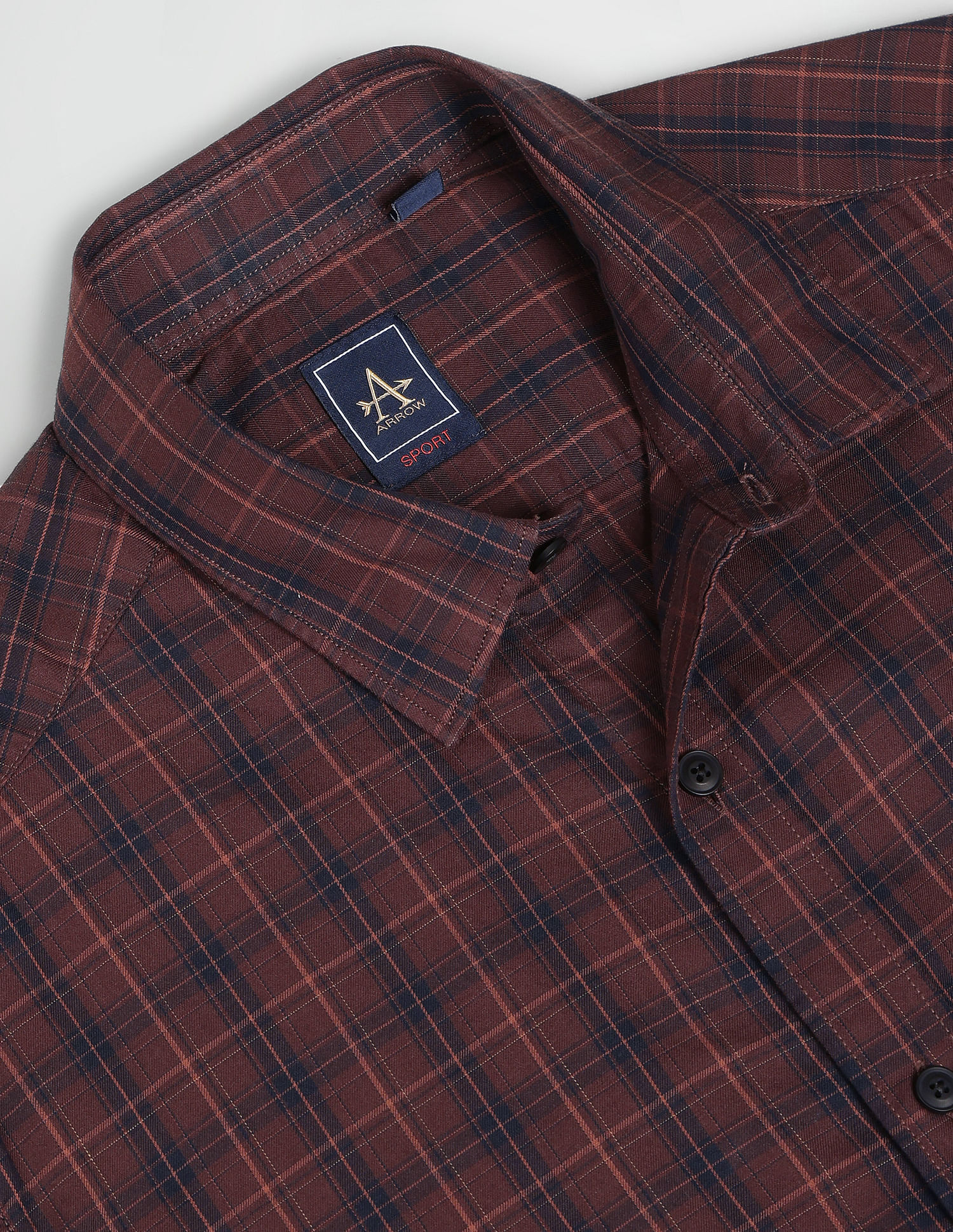 Arrow Sports Tartan Check Cotton Casual Shirt