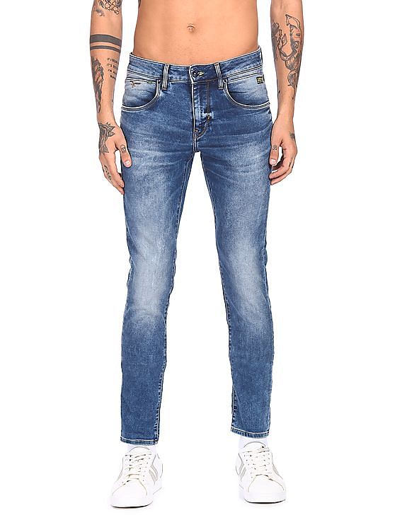 Flying Machine Jackson Skinny Fit Whiskered Jeans