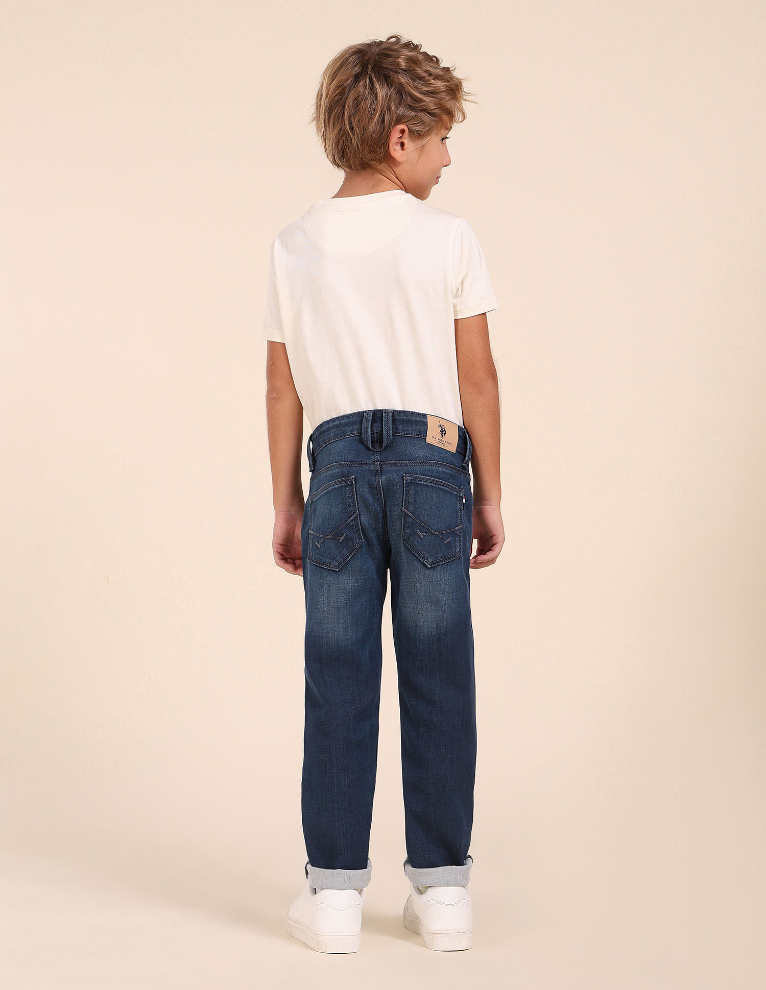 U.S. Polo Assn. Kids Boys Slim Fit Blue Jeans
