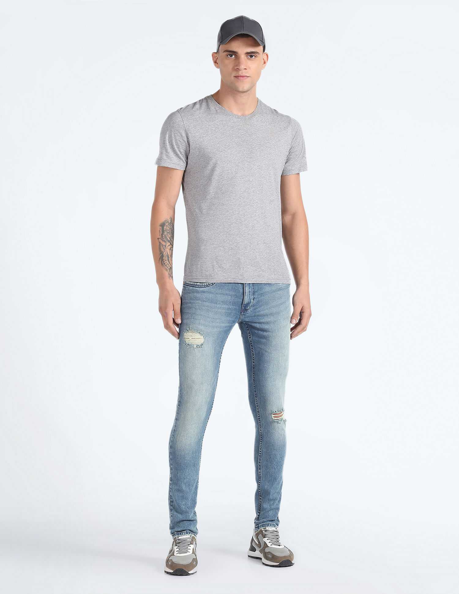 Flying Machine Jackson Skinny Distressed Jeans