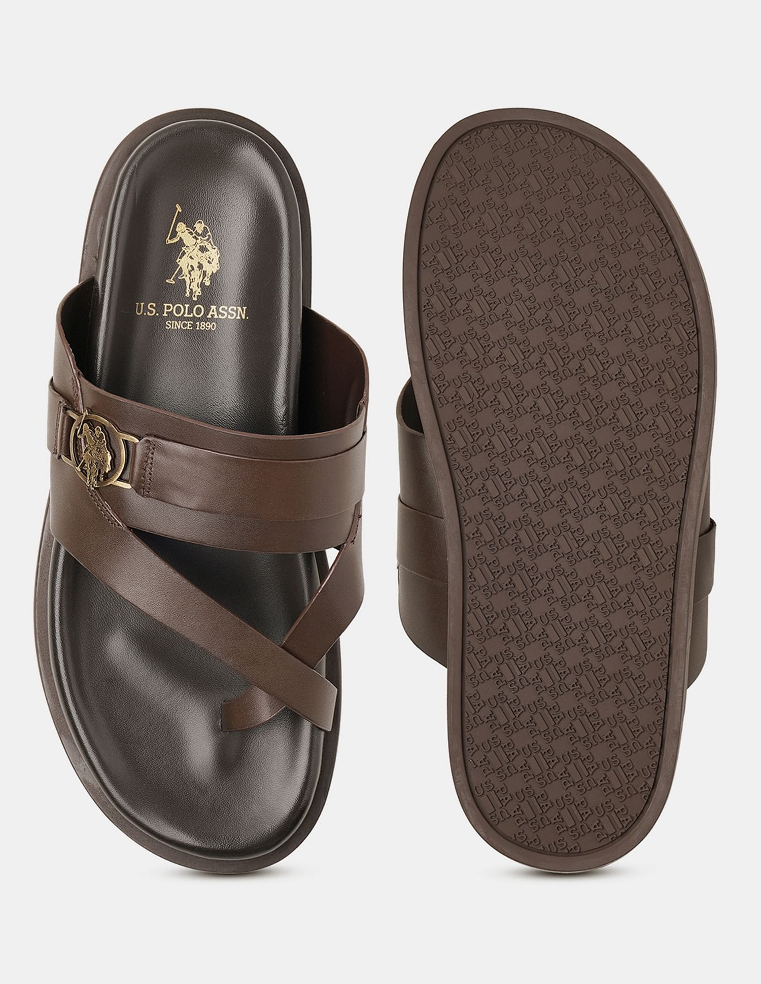 U.S. Polo Assn. Men Buckle Strap Koke Sandals