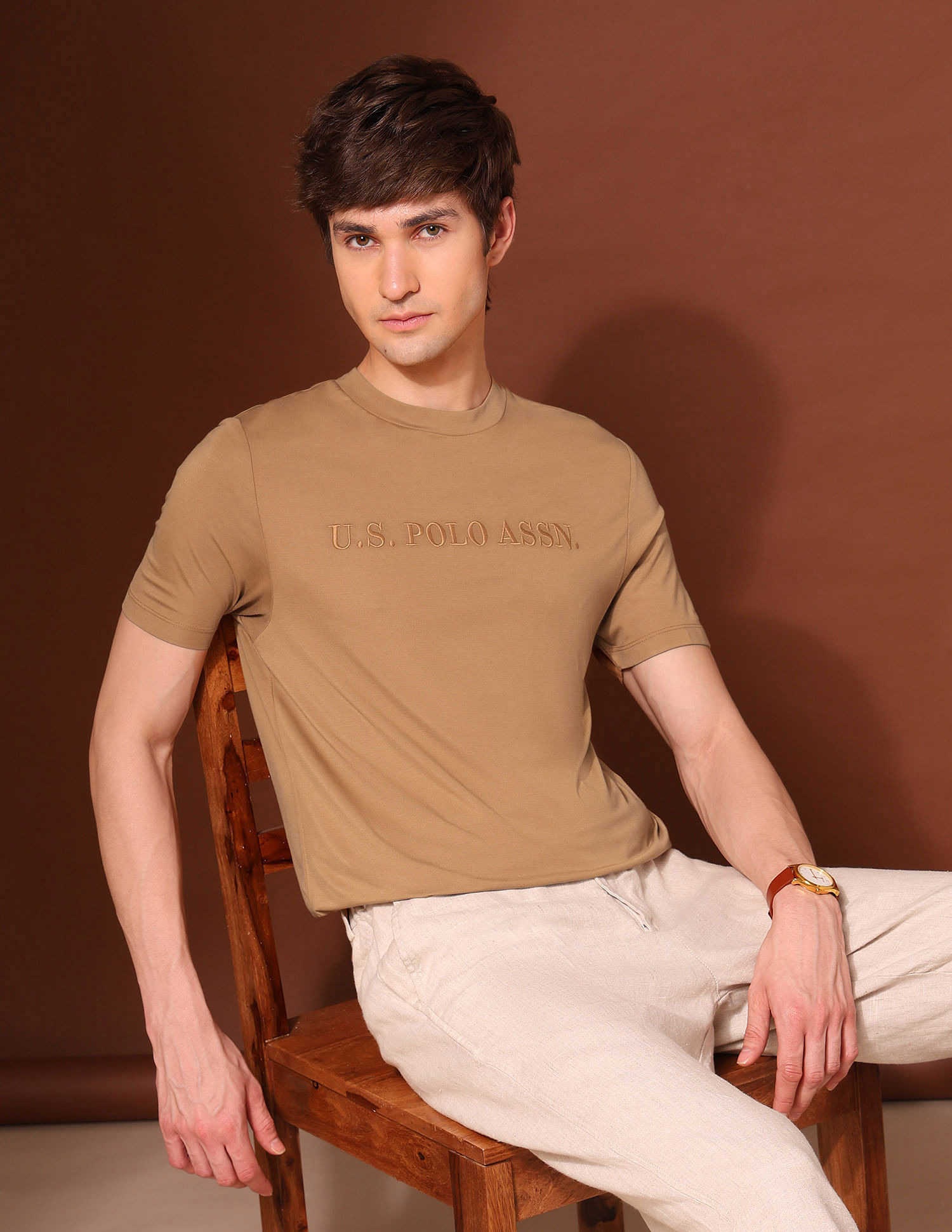 U.S. Polo Assn. Brand Embroidered Classic T-Shirt