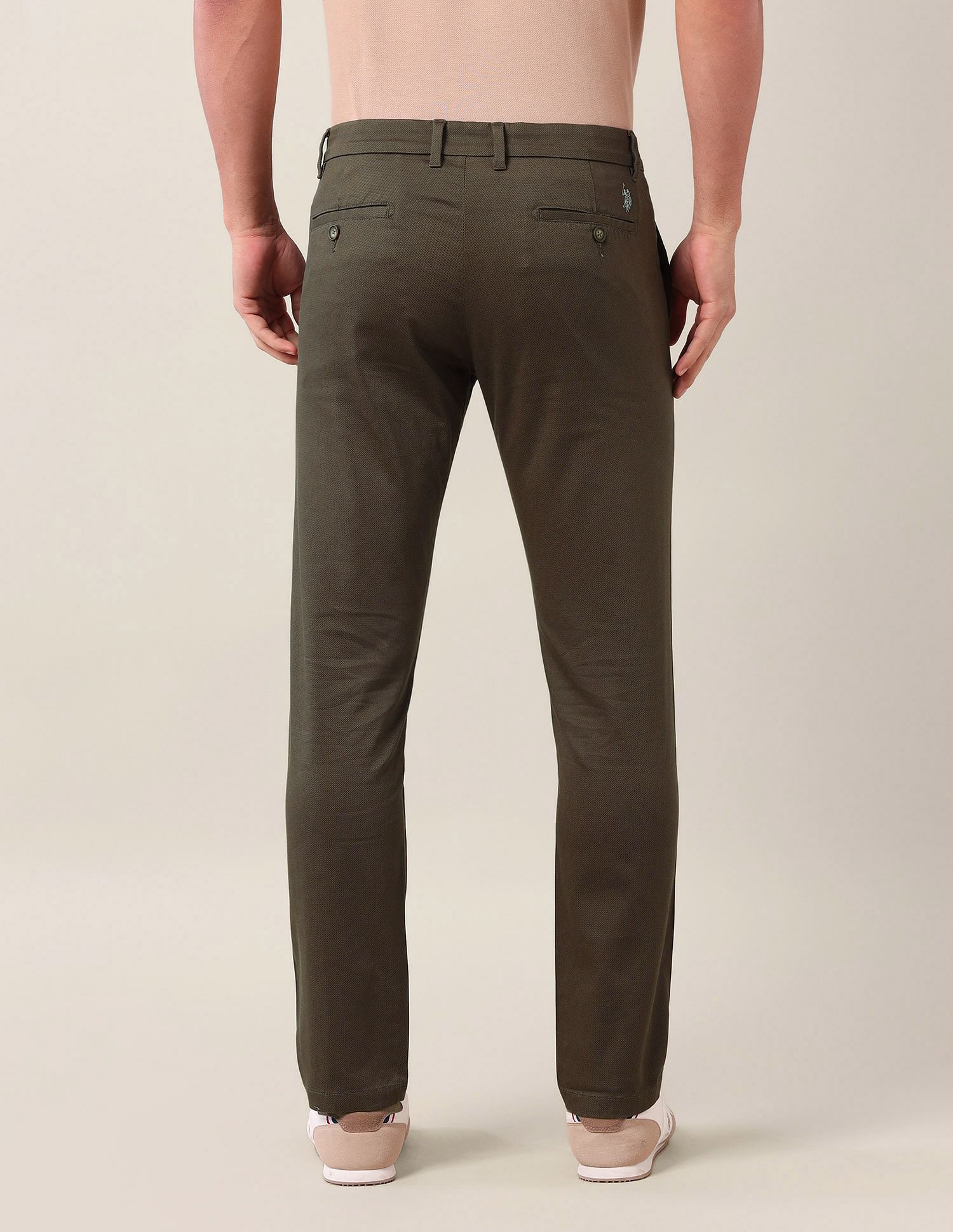 U.S. Polo Assn. Denver Slim Fit Mid Rise Trousers
