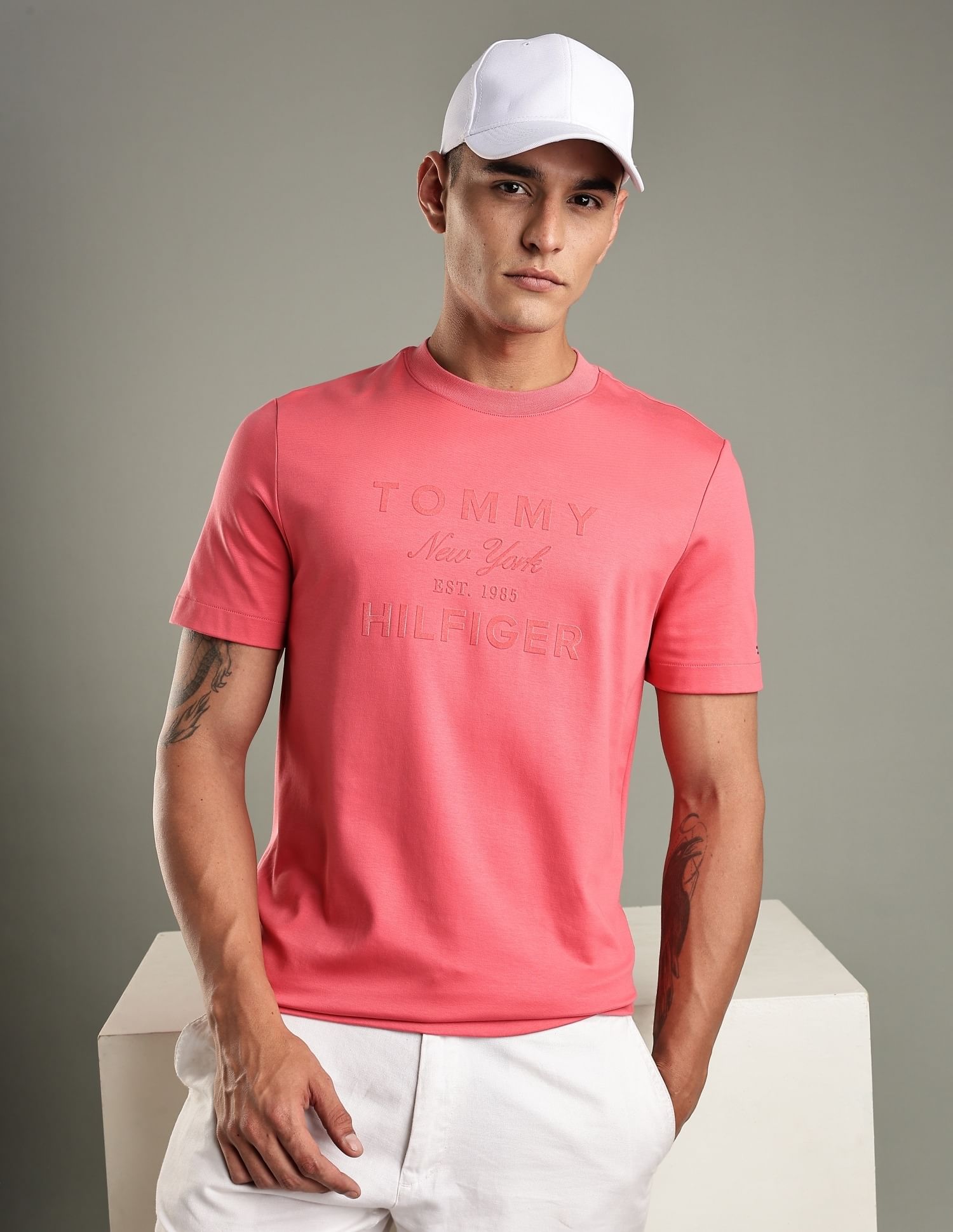 Tommy Hilfiger Logo Regular-Fit Cotton T-Shirt