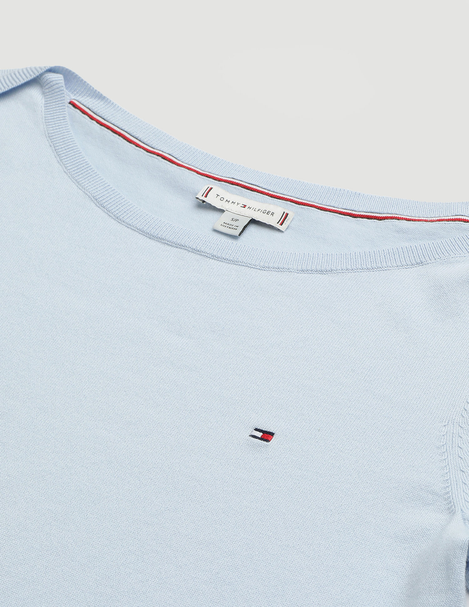 Tommy Hilfiger Boat Neck Solid Sweater