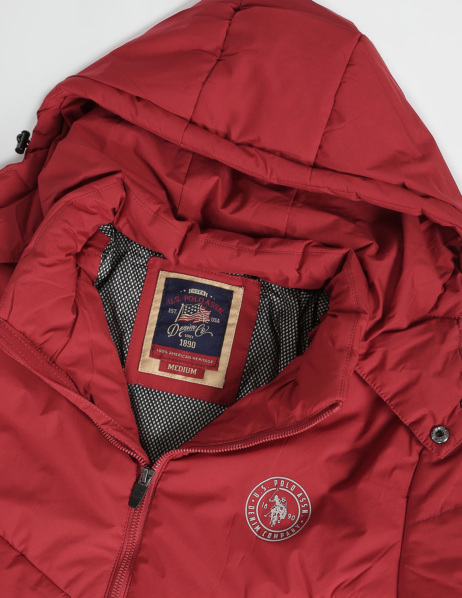 U.S. Polo Assn. Denim Co. Detachable Hood Infrared Thermostat Puffer Jacket