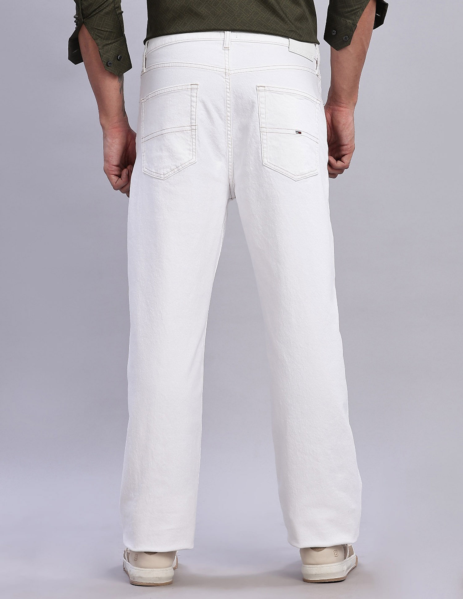 Tommy Hilfiger Cotton Regular Straight Fit Low Rise Jeans