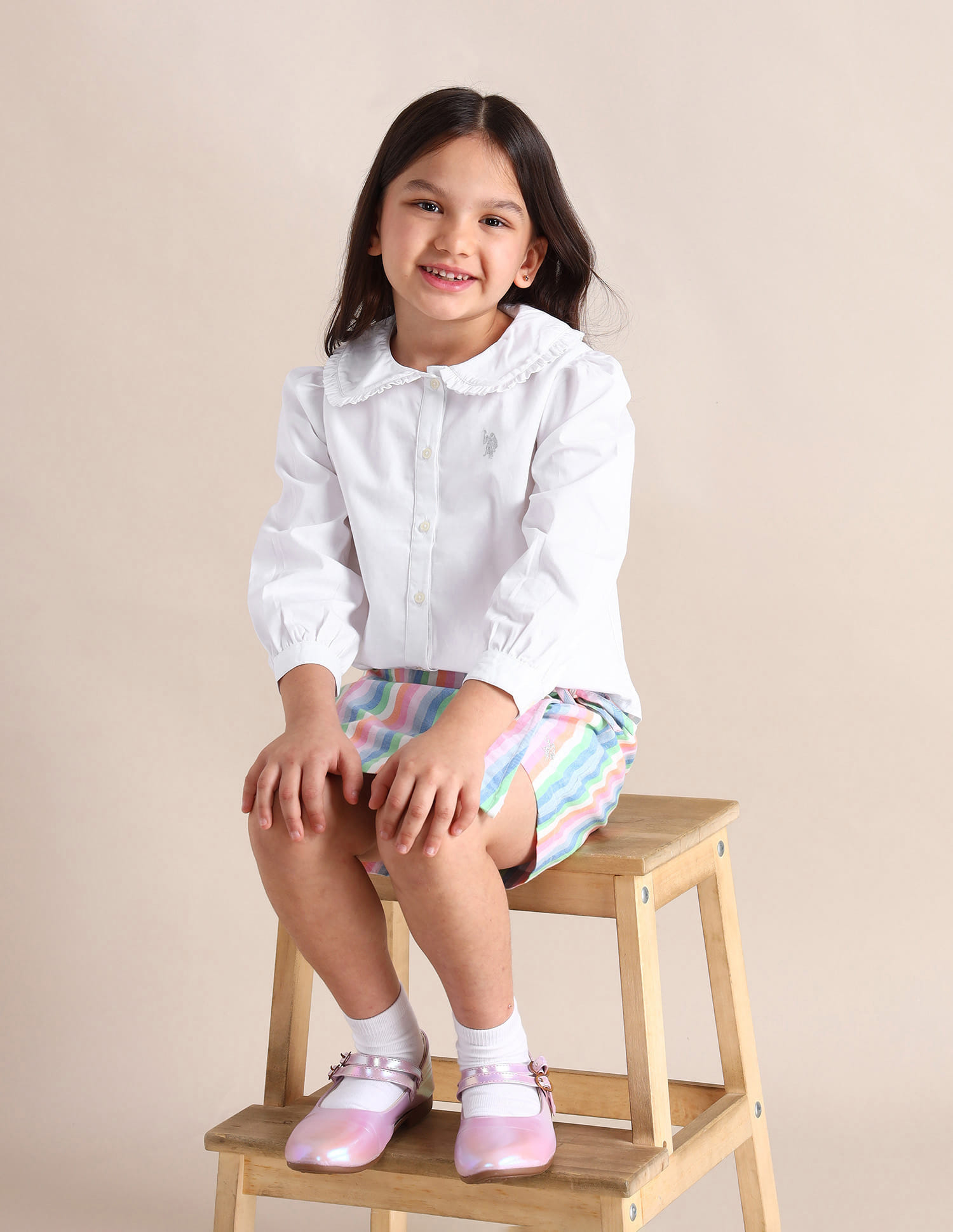 peter pan collar children's top