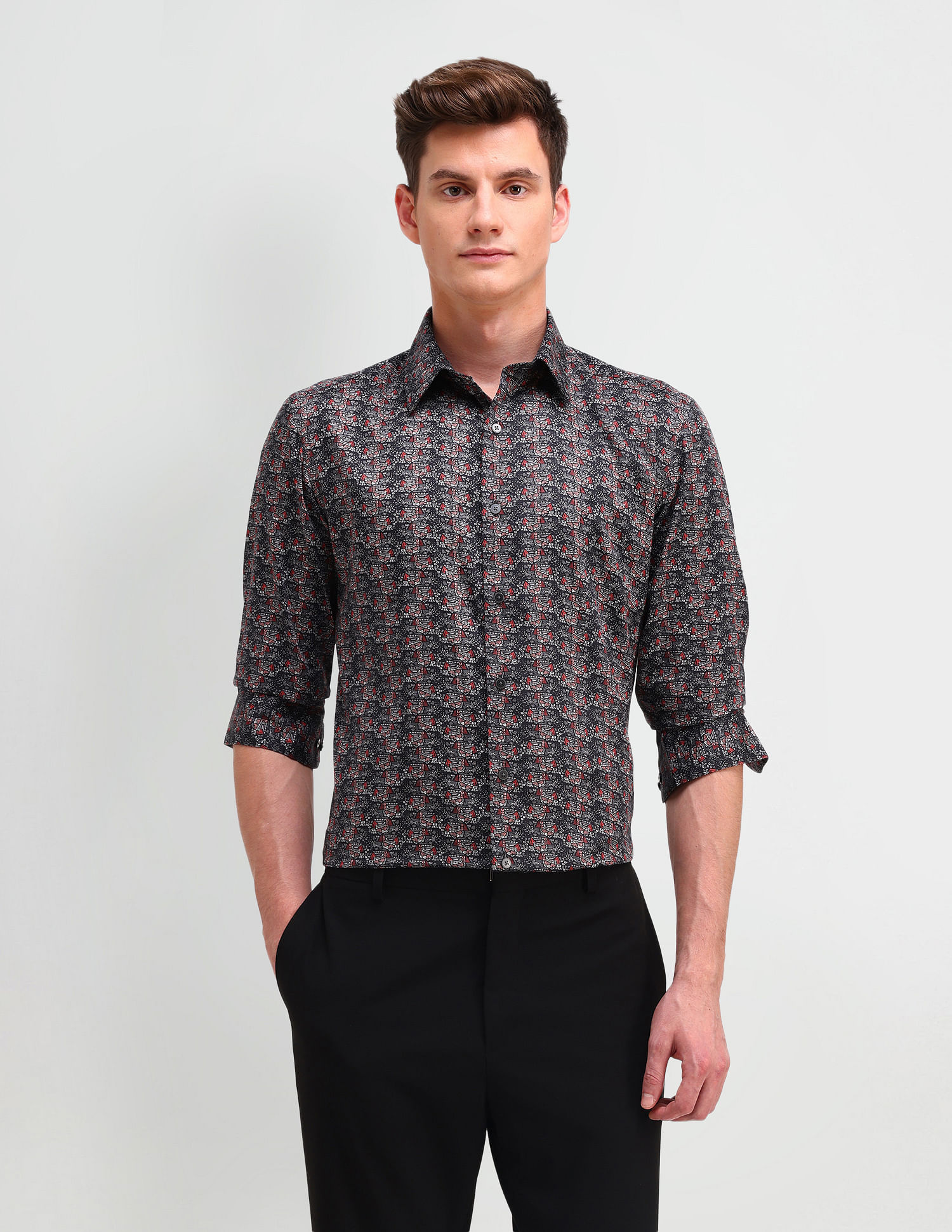 Arrow Newyork Cotton Manhattan Slim Fit Shirt