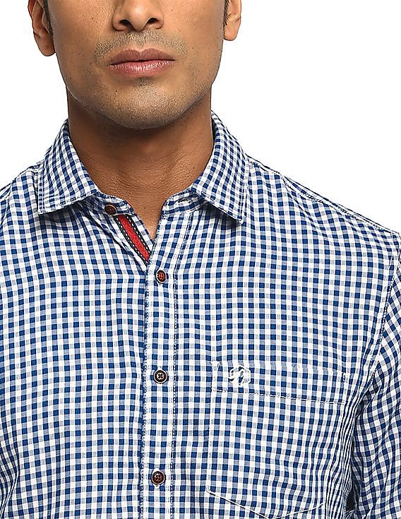 Essentials Mens Regular-fit Long-Sleeve Tattersall Dress Shirt 