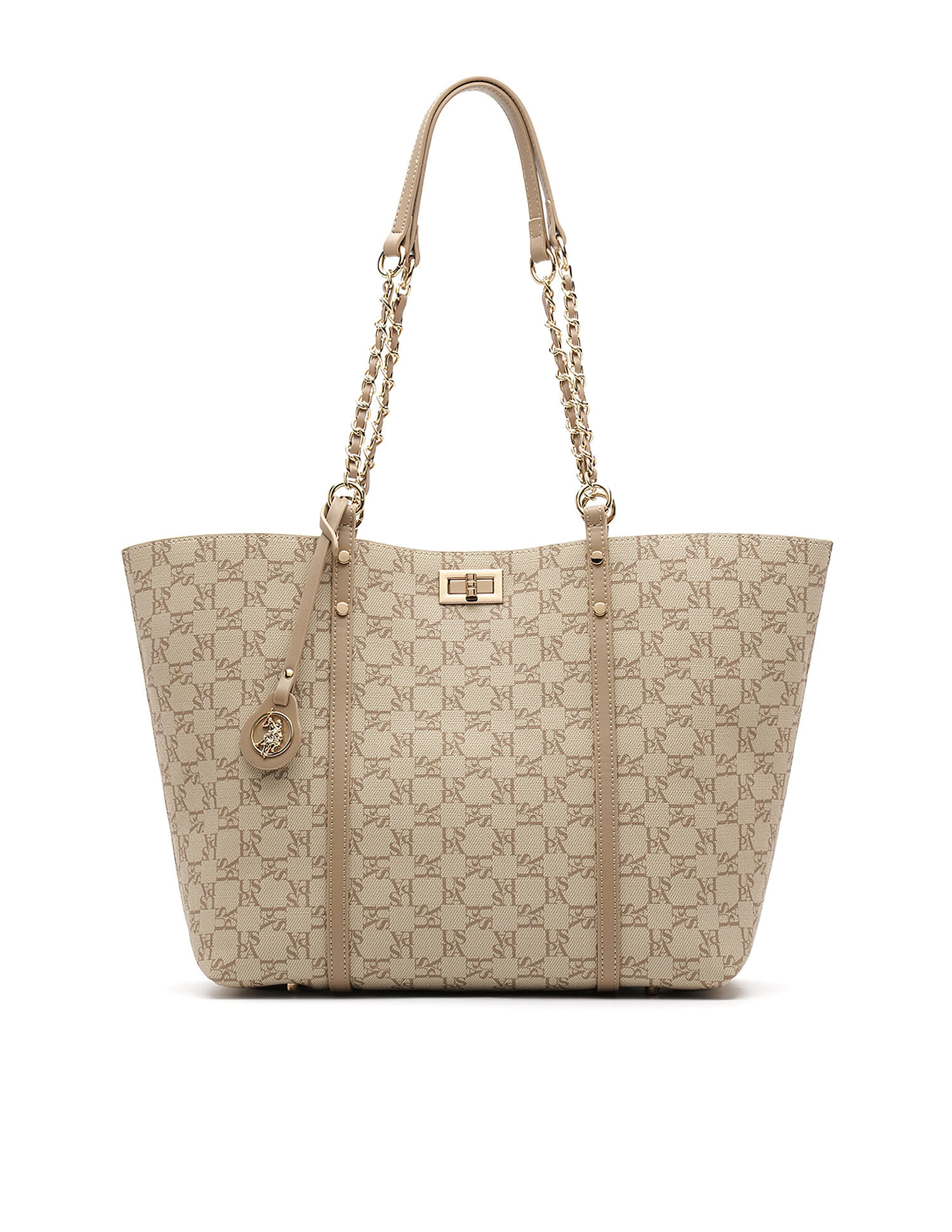 U.S. Polo Assn. Kylie Monogram Tote Bag