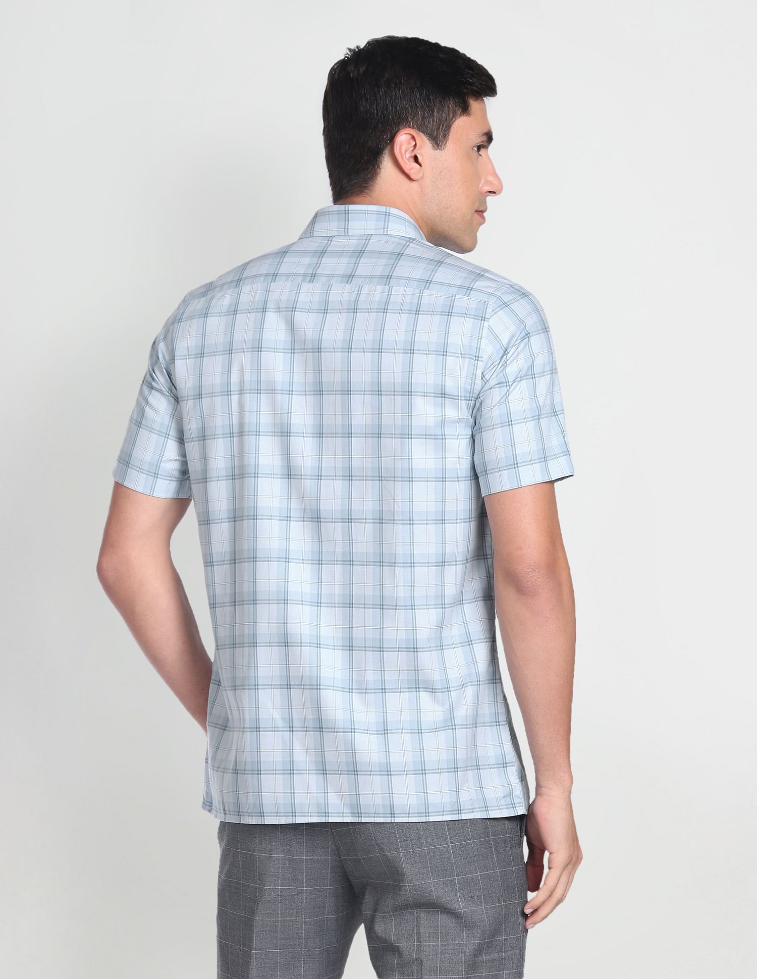 Arrow Tartan Check Twill Formal Shirt