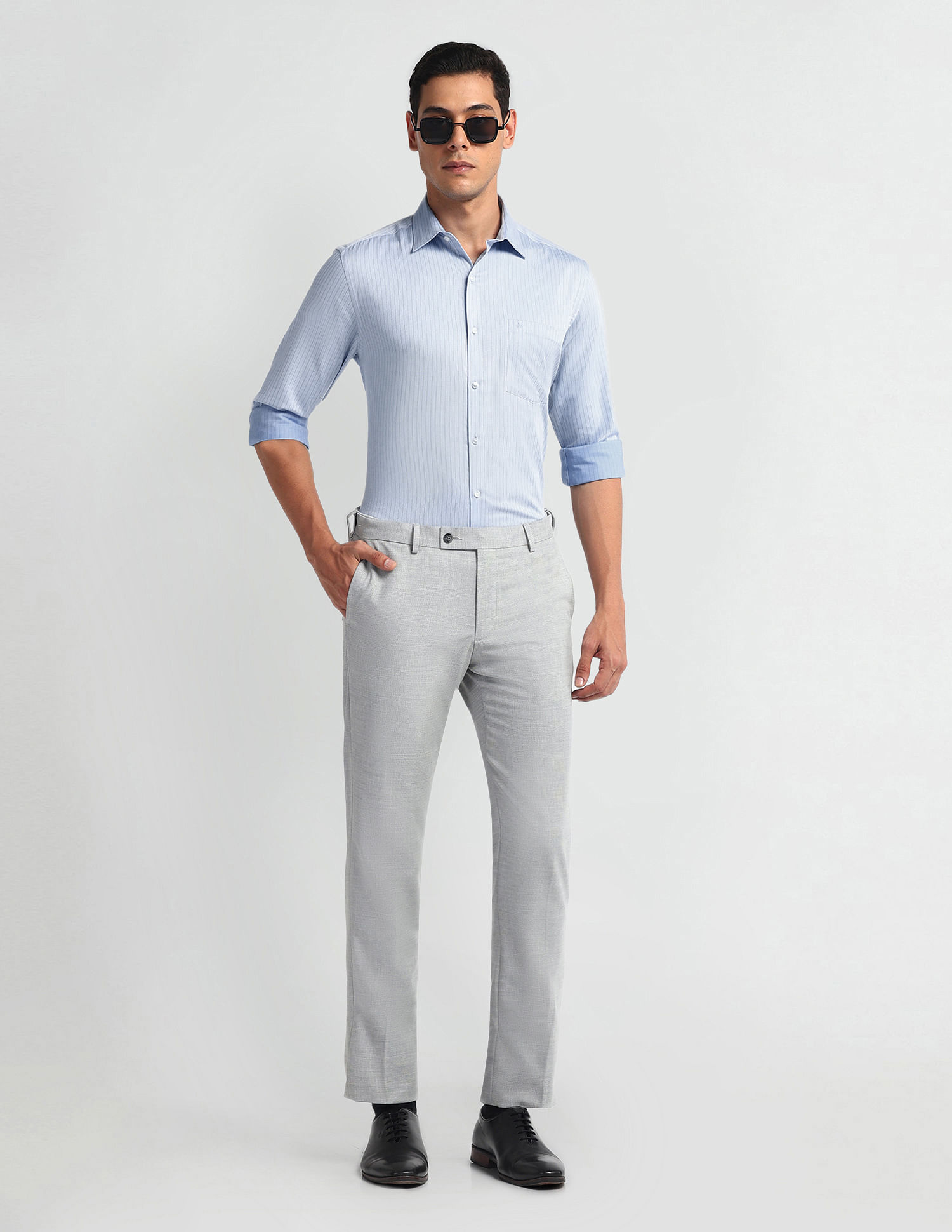 Arrow Vertical Stripe Pure Cotton Shirt