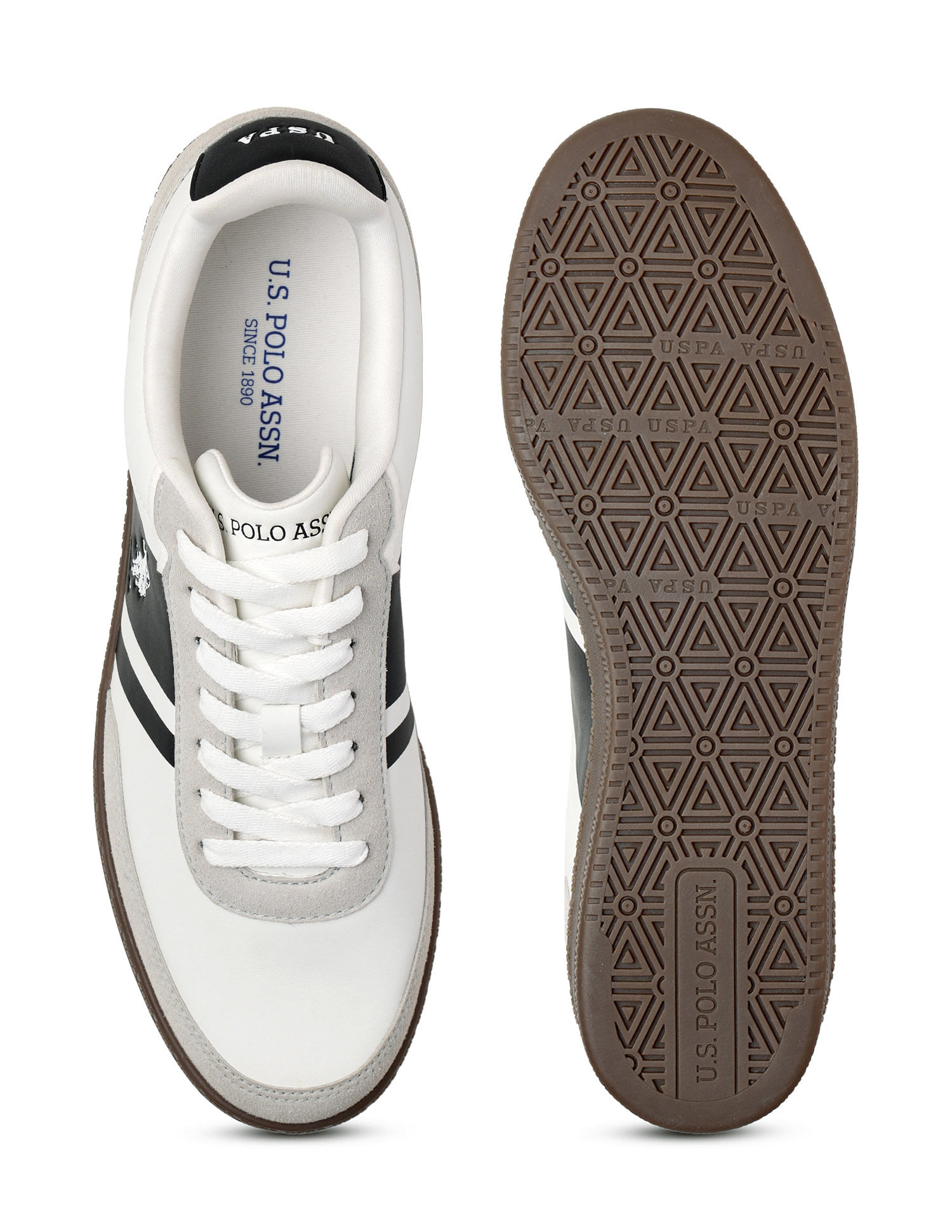 U.S. Polo Assn. Men Jorge Suede Colourblocked Sneakers