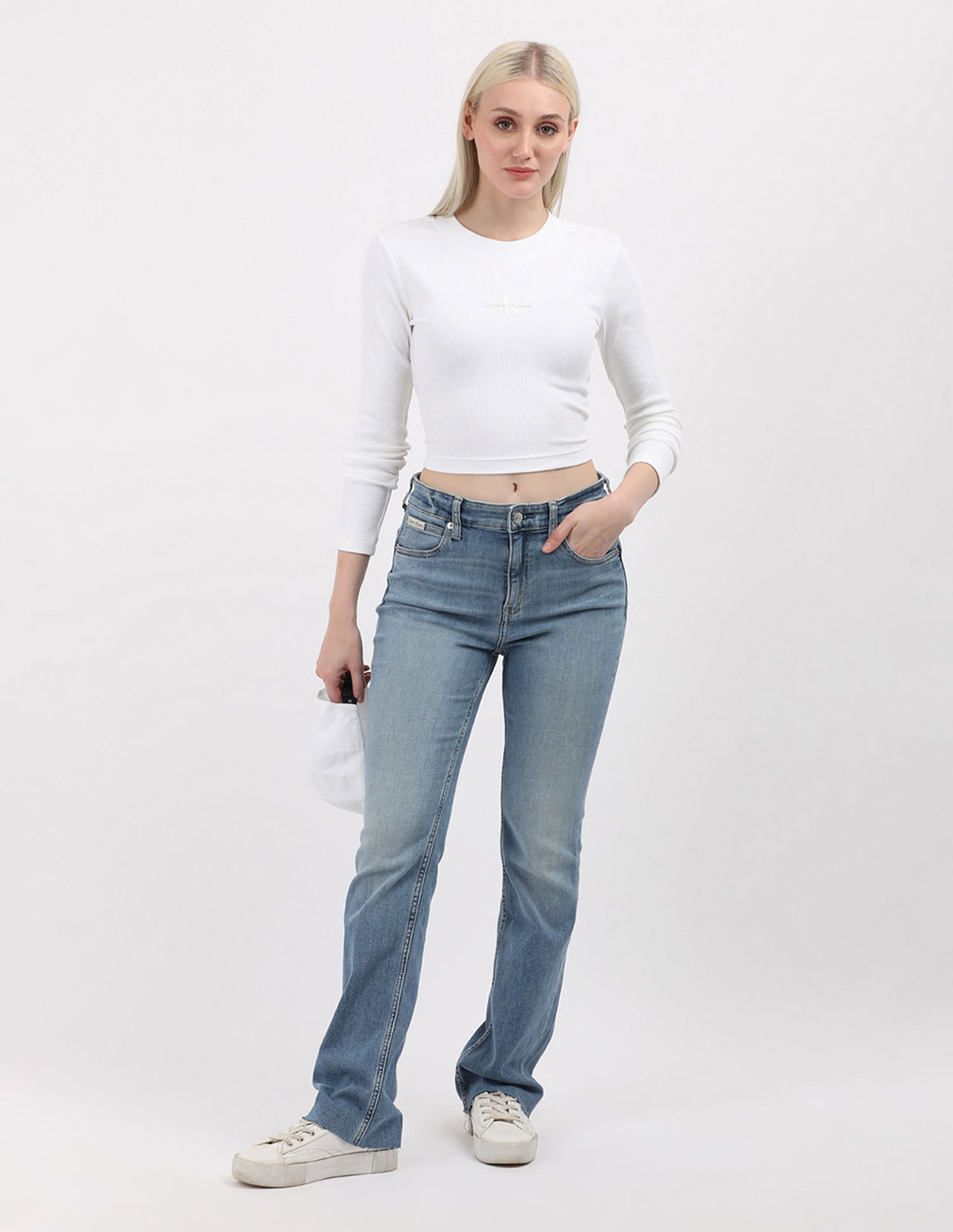 Calvin Klein Jeans Mid Rise Flared Jeans