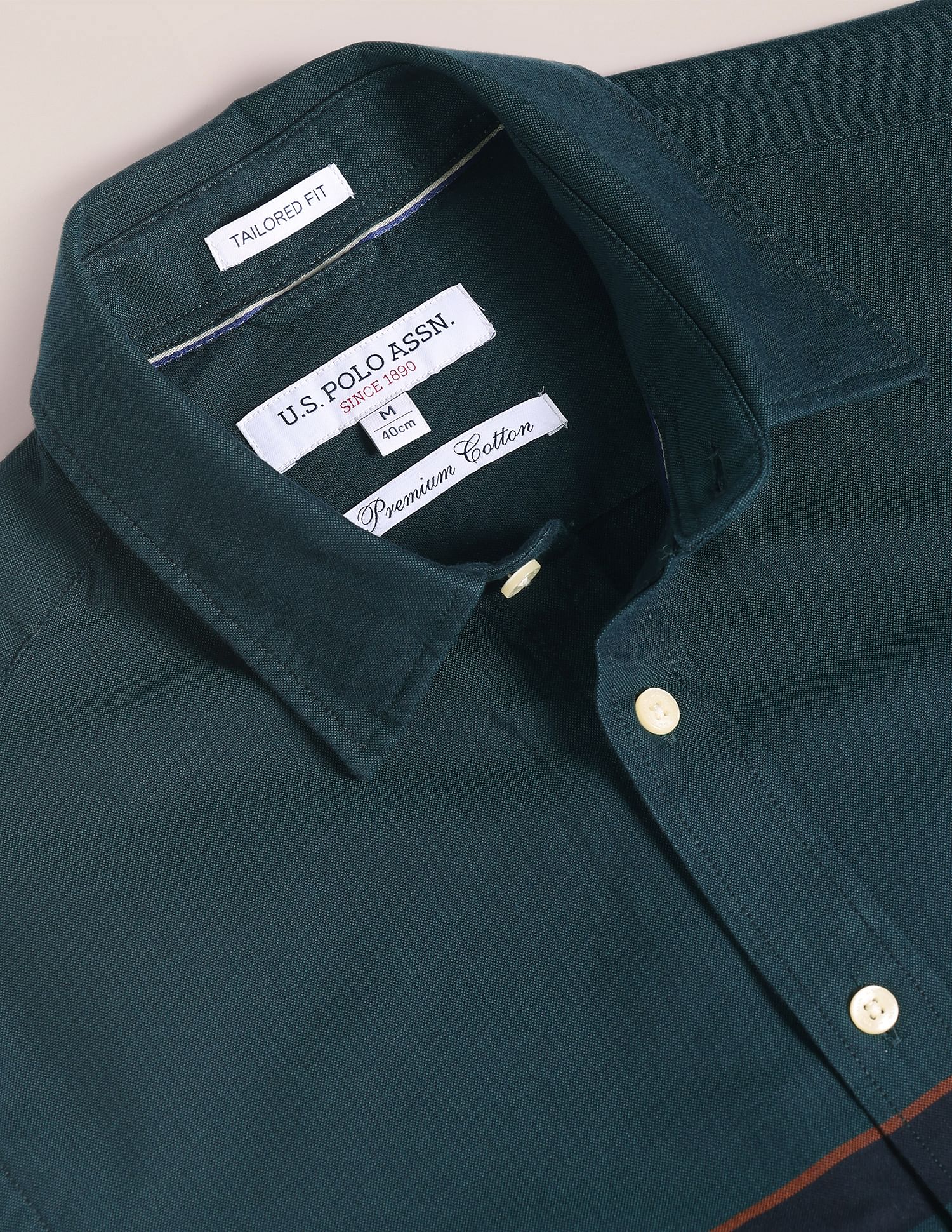 U.S. Polo Assn. Horizontal Stripe Dobby Shirt