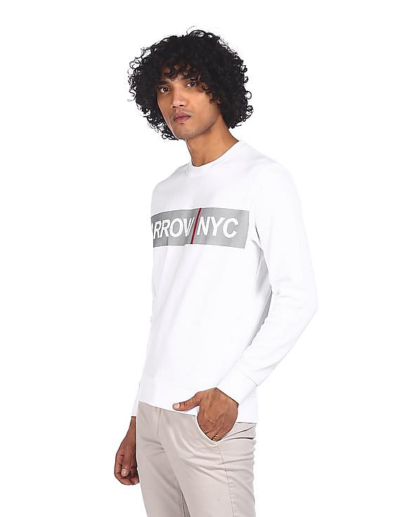 White cheap printed sweatshirt