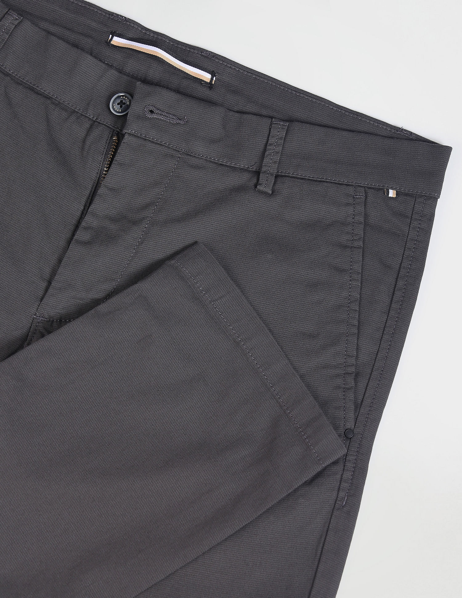 Arrow Sports Low Rise Slim Fit Trousers