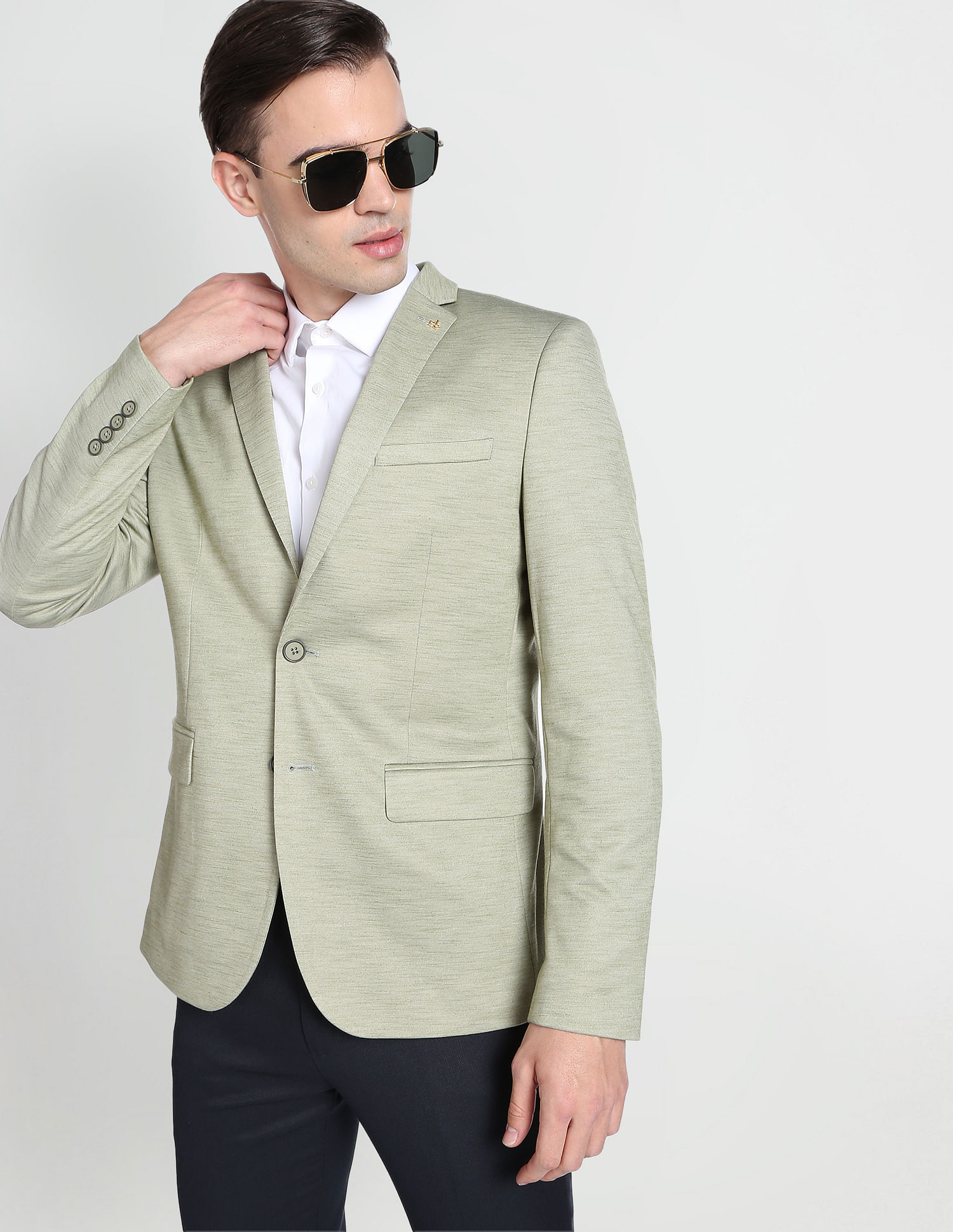 Notch collar clearance blazer