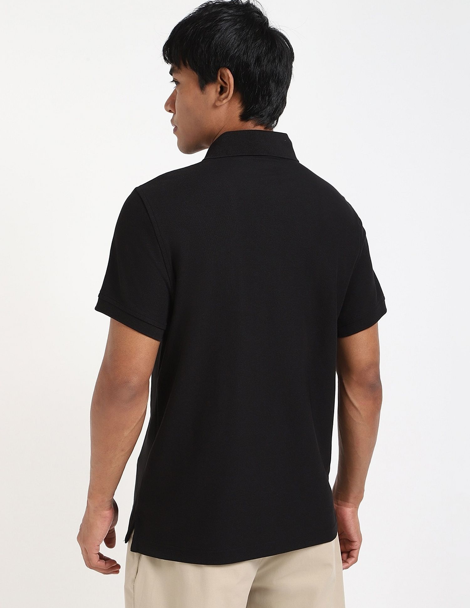 Tommy Hilfiger Solid Regular-Fit Cotton Polo Shirt