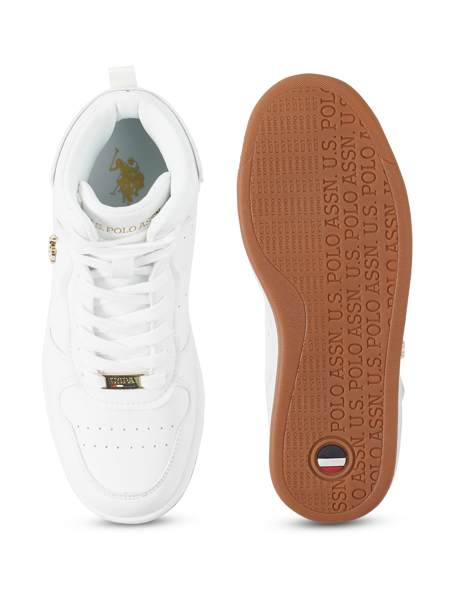 U.S. Polo Assn. Women Round Toe Solid Rowan Sneakers