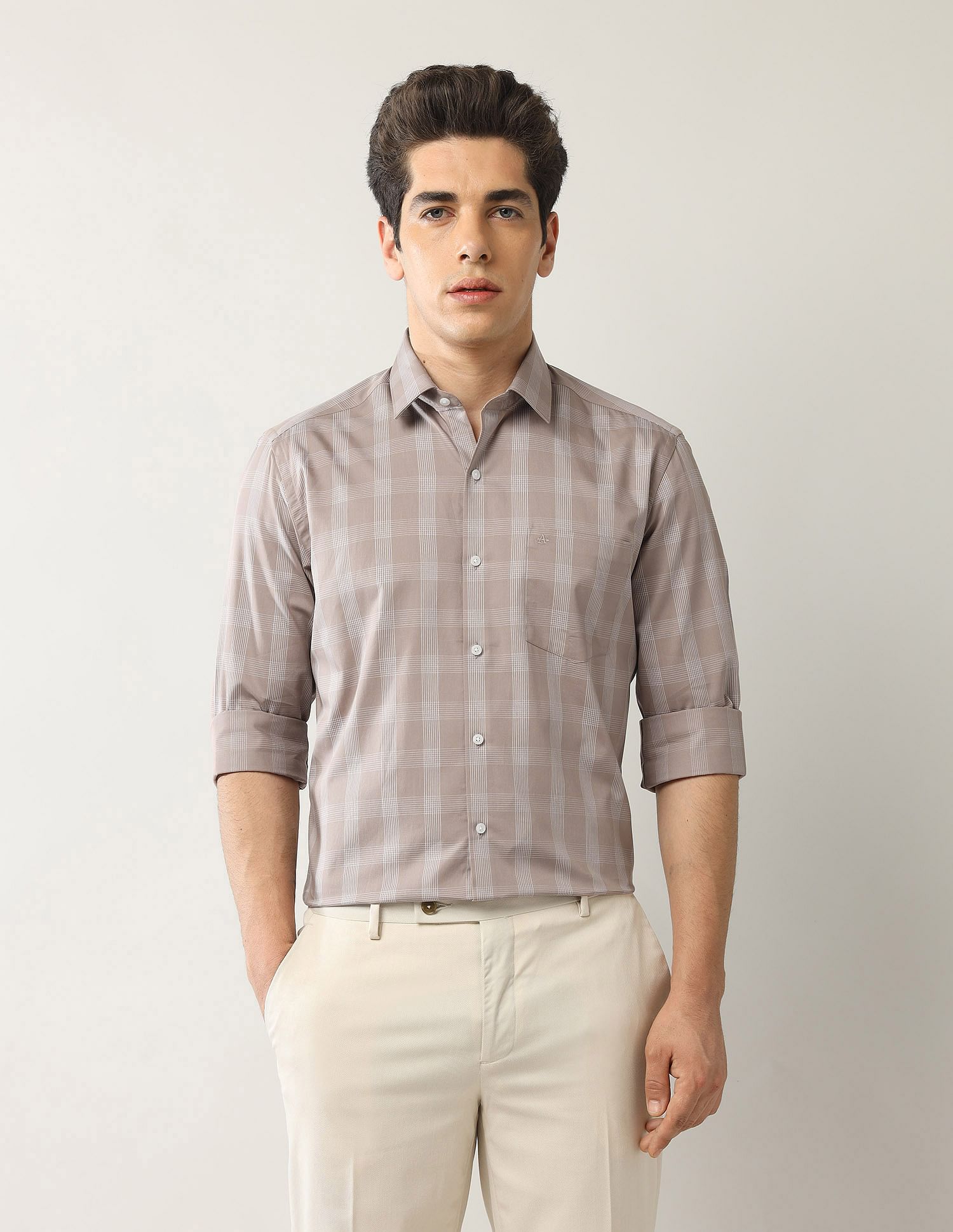 Arrow Geometric Printed Dobby Shirt