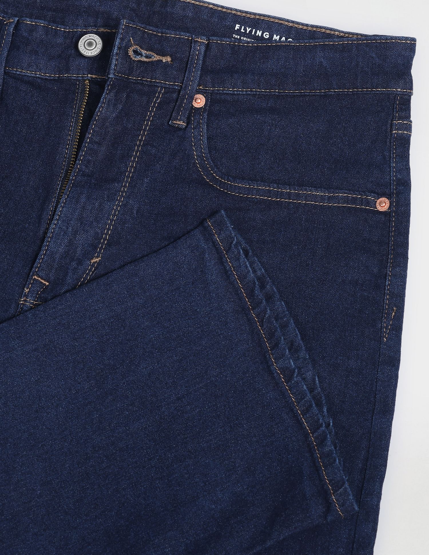 Flying Machine Bootcut Fit Rinsed Jeans