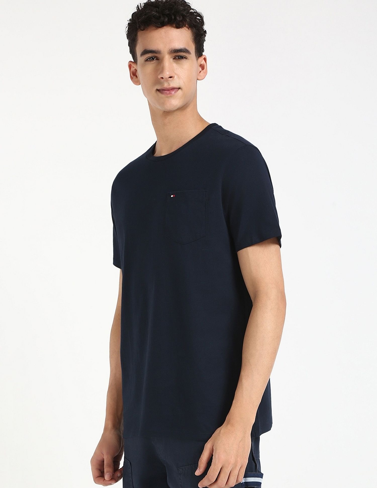 Tommy Hilfiger Solid Regular-Fit Cotton T-Shirt