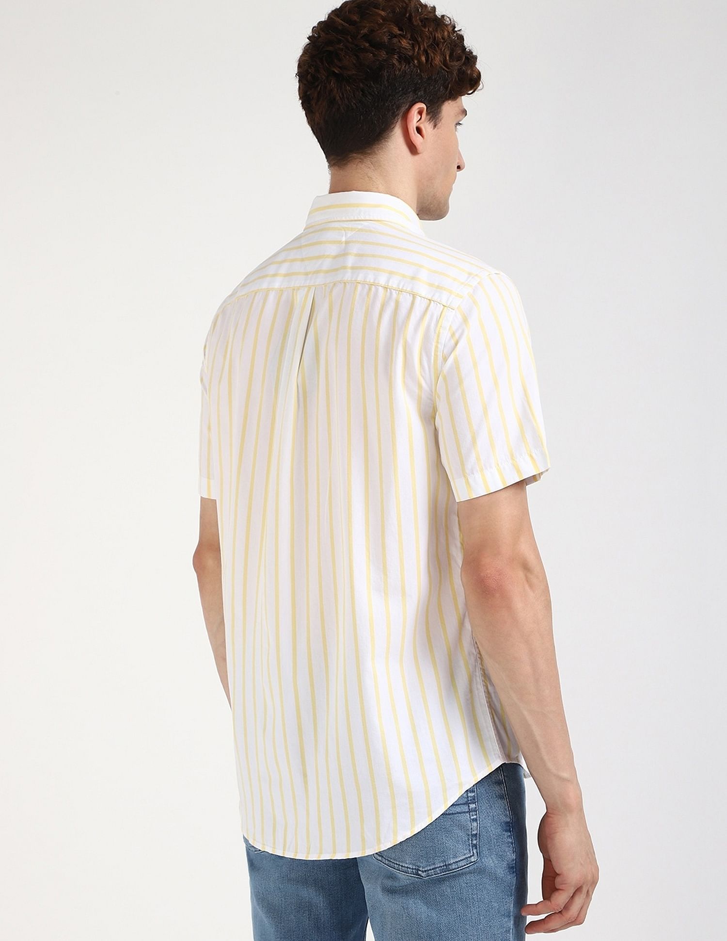 Tommy Hilfiger Striped Regular-Fit Poplin Woven Shirt