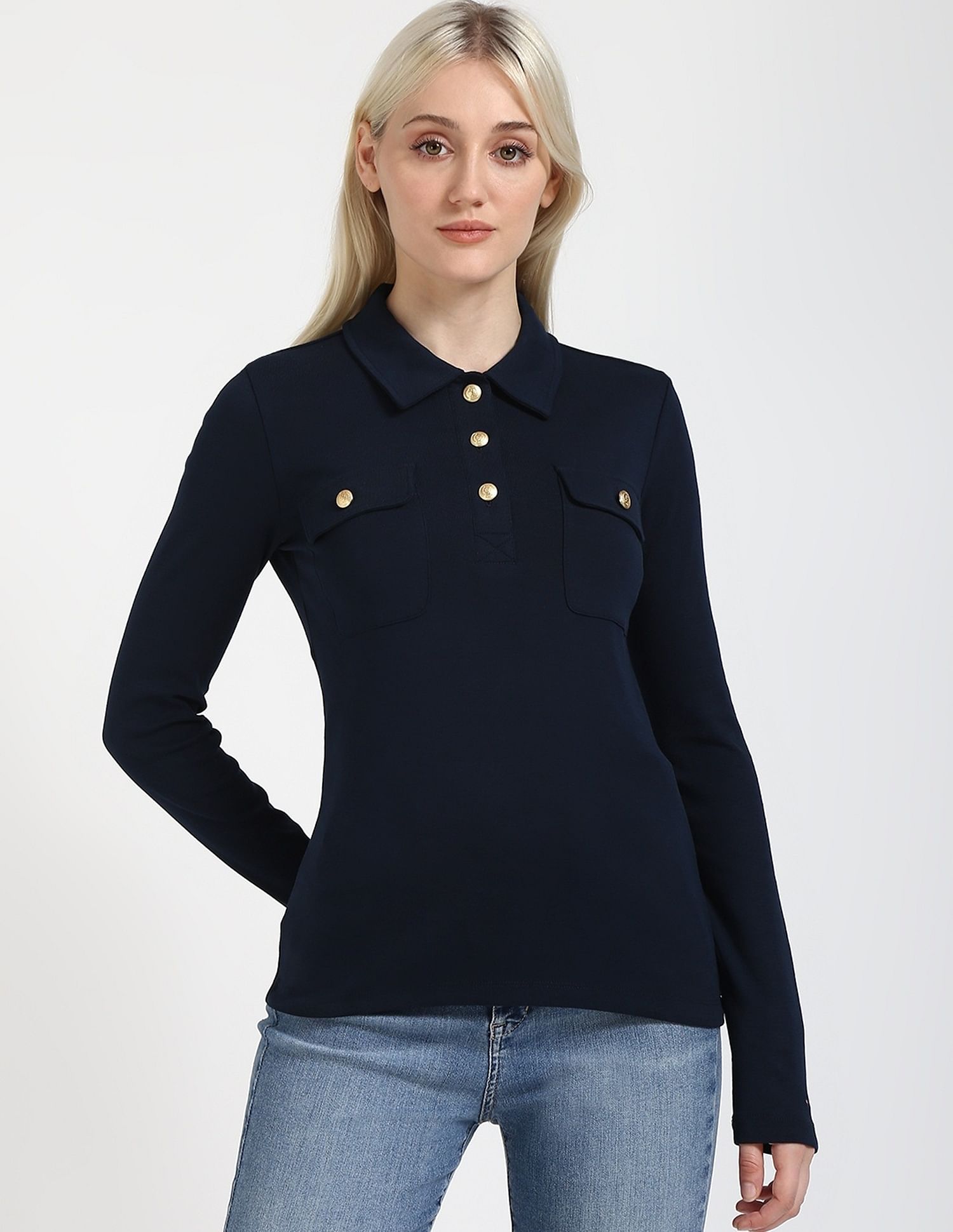 Tommy Hilfiger Solid Slim-Fit Cotton Polo T-Shirt