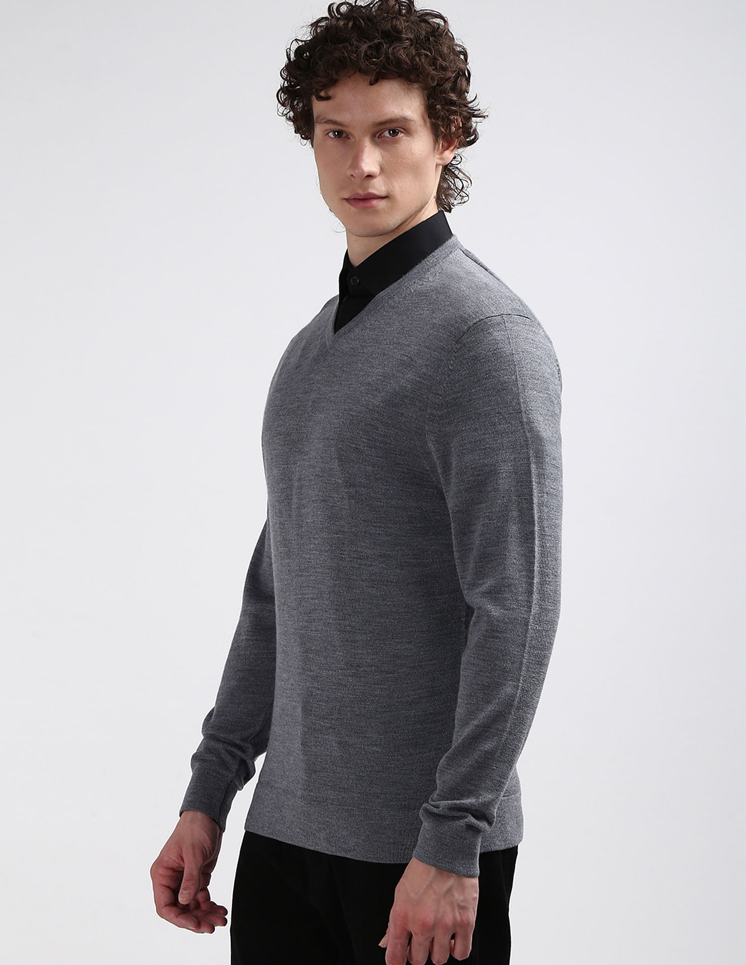 Calvin Klein Merino Wool V-Neck Sweater
