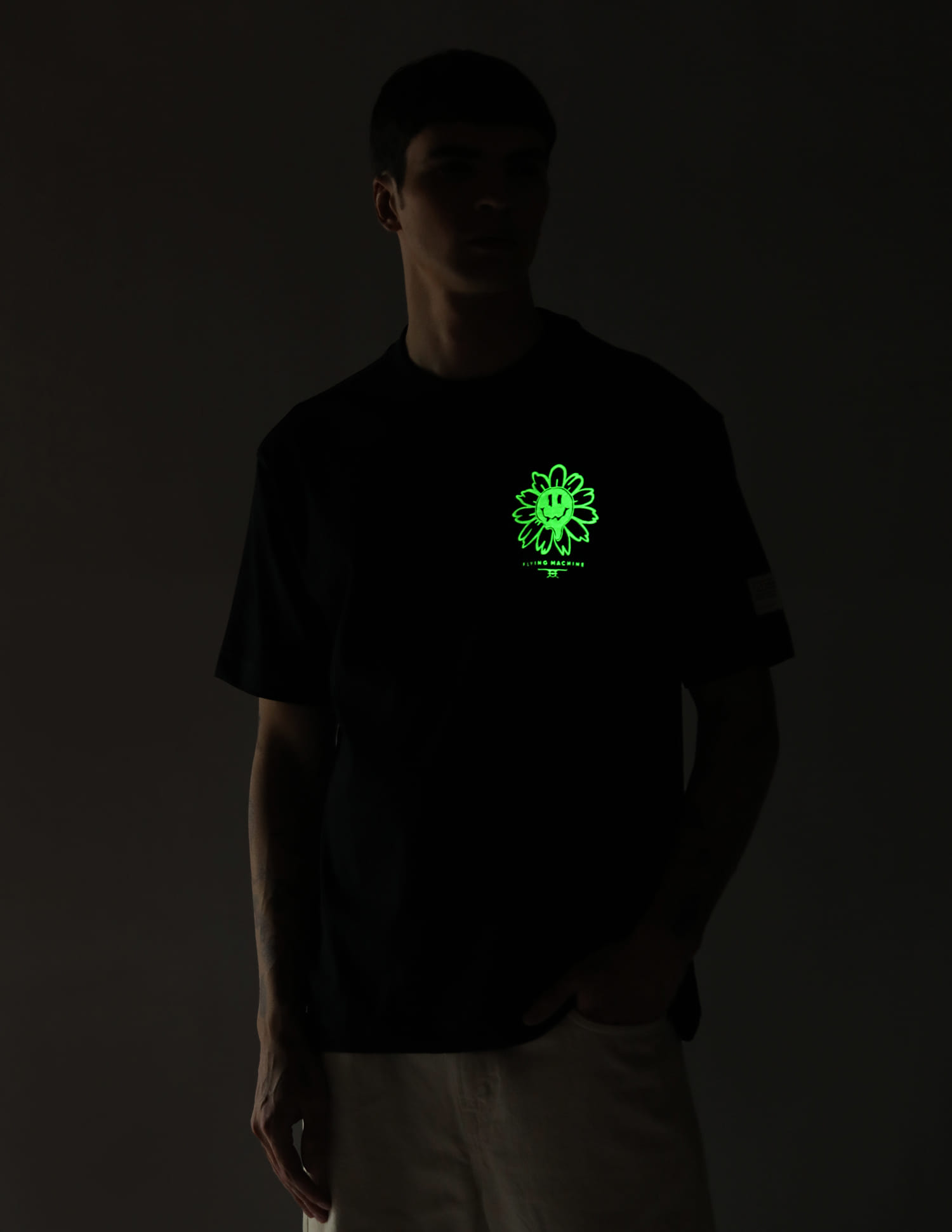 Buy Flying Machine Oversized Glow In The Dark T-Shirt - NNNOW.com