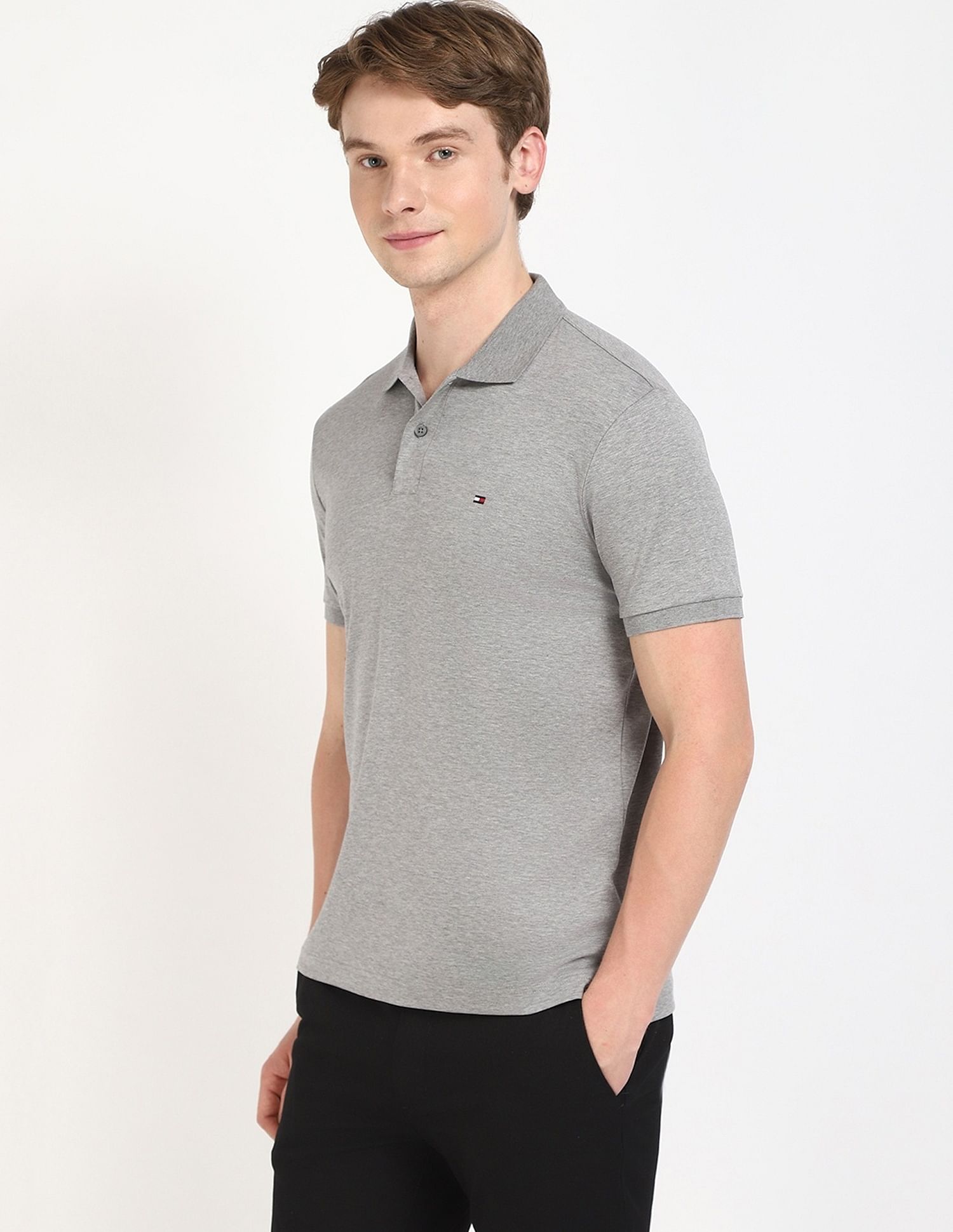 Tommy Hilfiger Printed Regular-Fit Cotton Polo Shirt