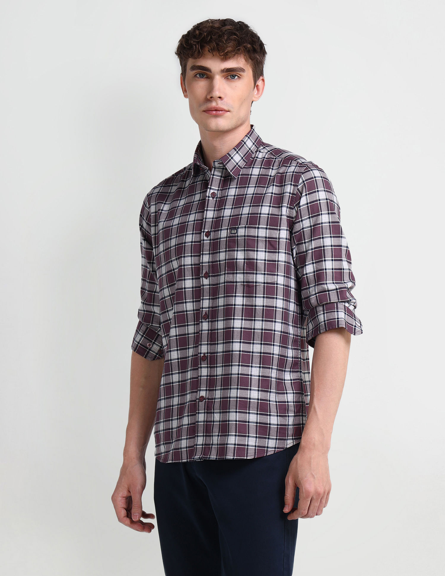 Arrow Sport Manhattan Slim Fit Dobby Shirt