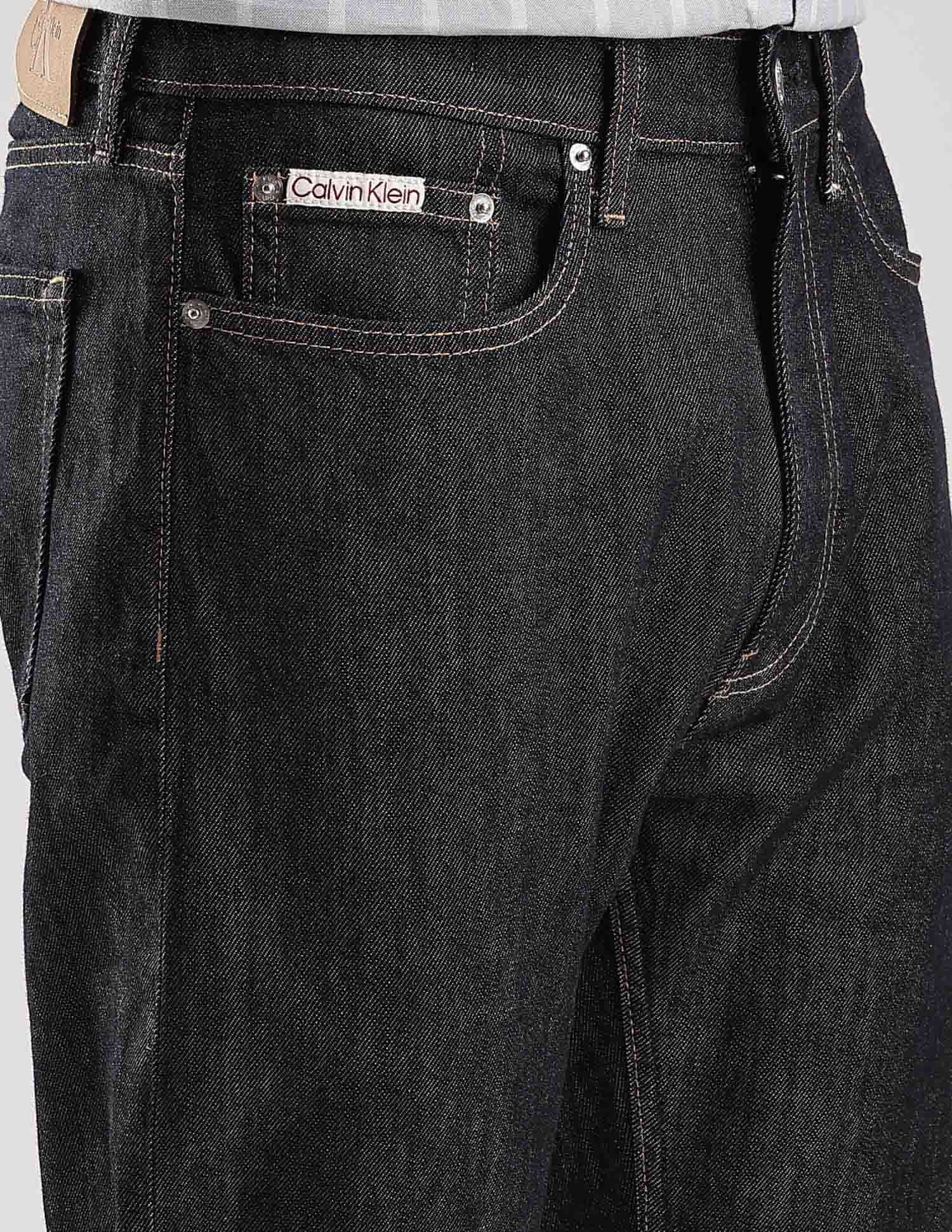 Calvin Klein Jeans Cotton Straight Fit Mid Rise Jeans