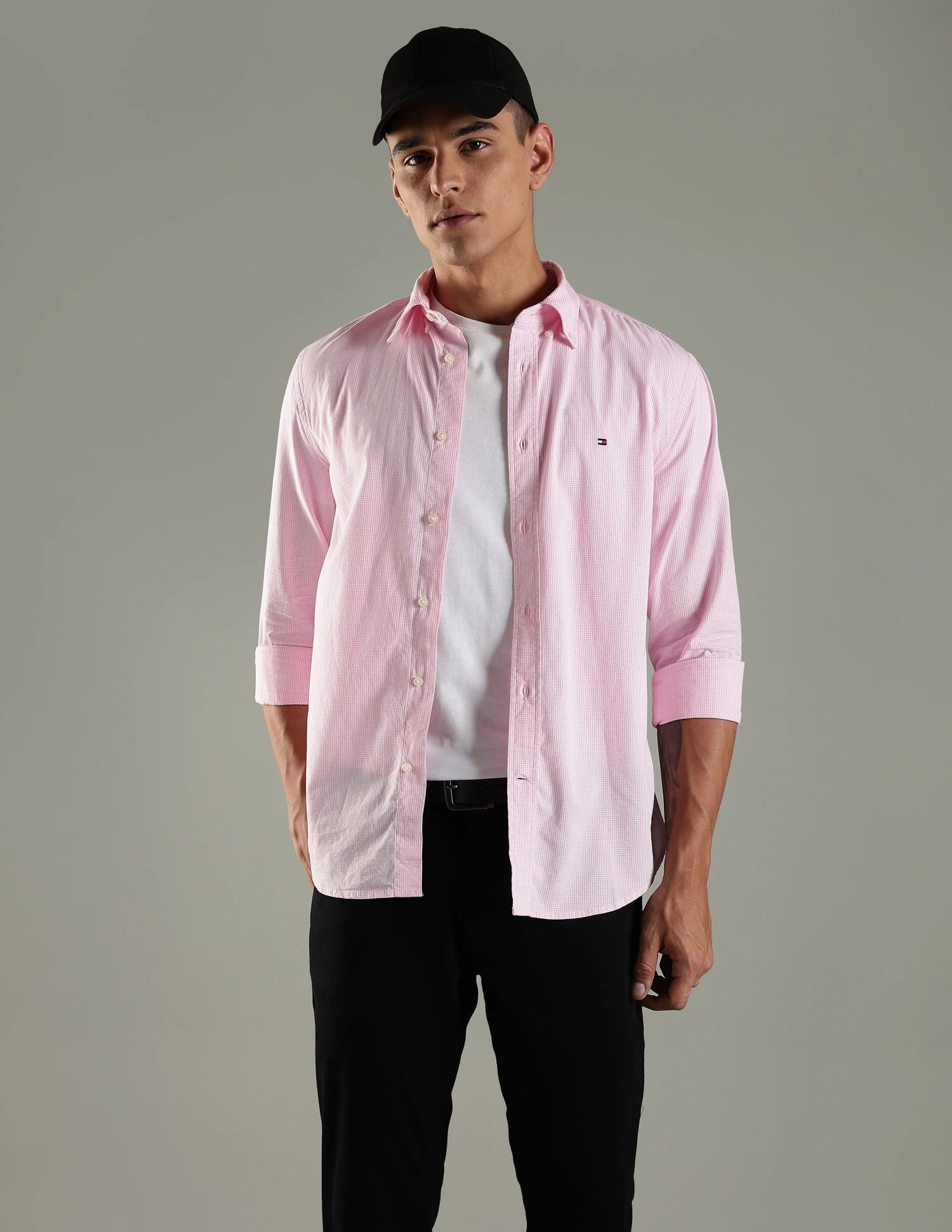Tommy Hilfiger Checks Regular Fit Linen Shirt