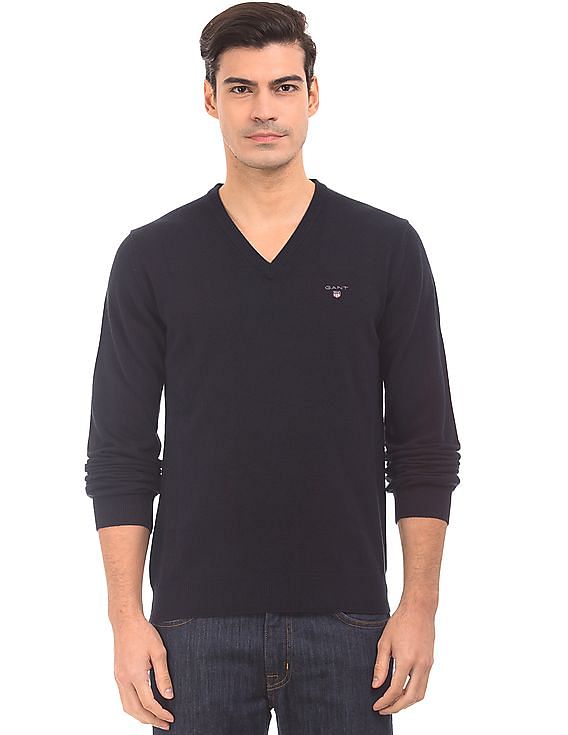 Gant V-Neck Lambswool Sweater