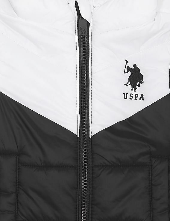 Black and white polo 2025 jacket