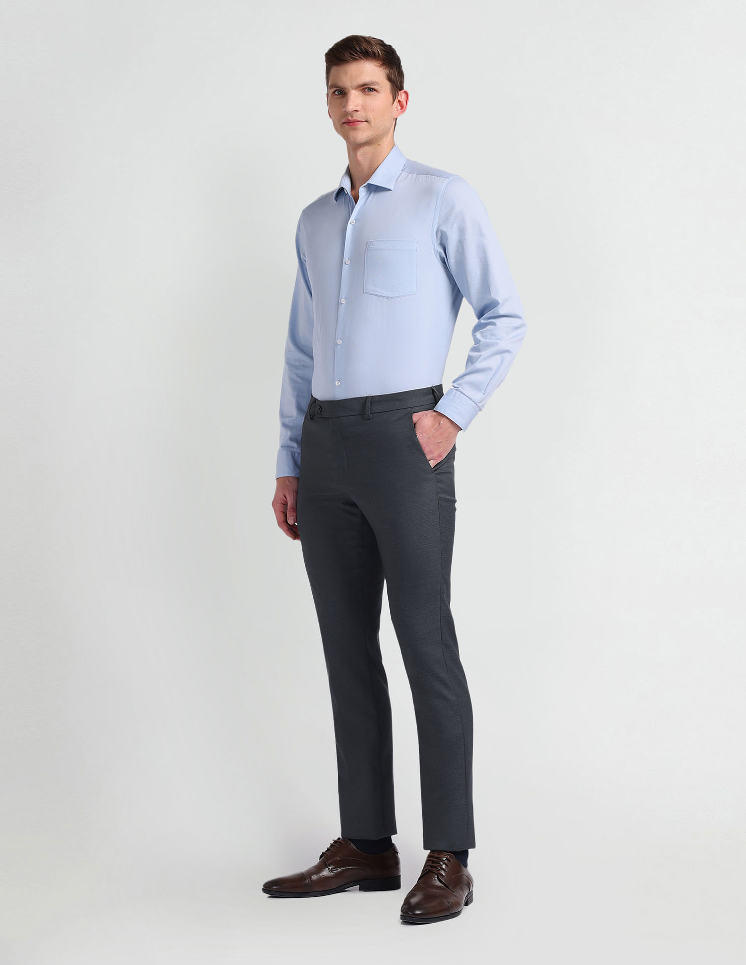Arrow Checked Smart Flex Trousers